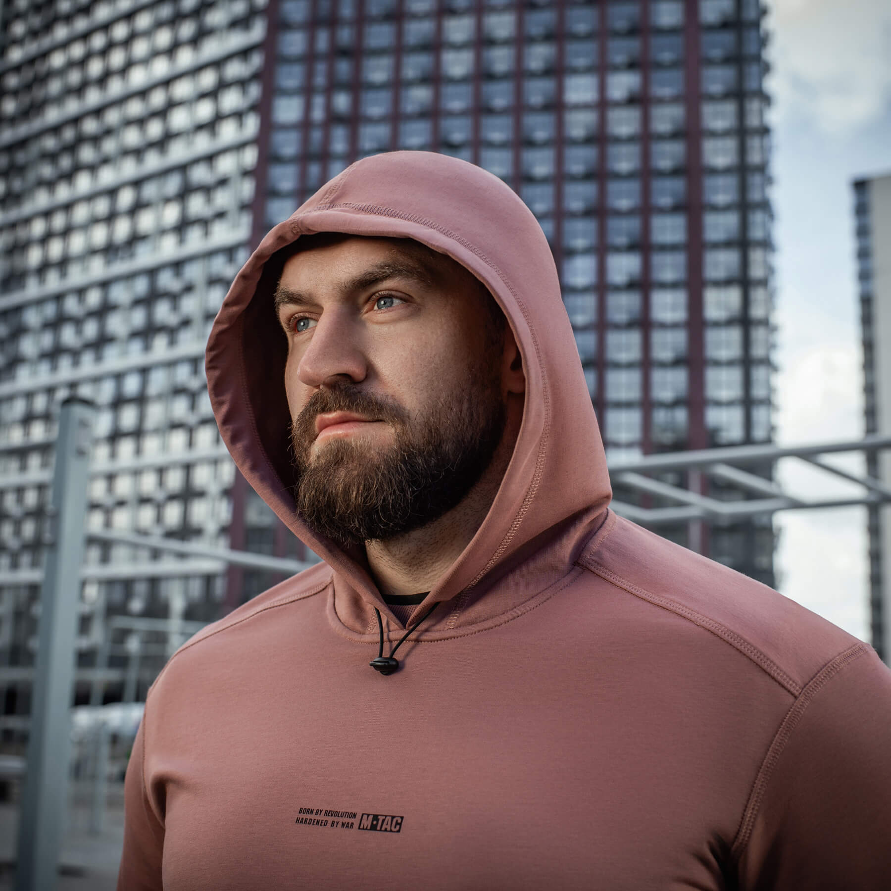 M-Tac кофта Hoodie Born by Revolution Ash Rose