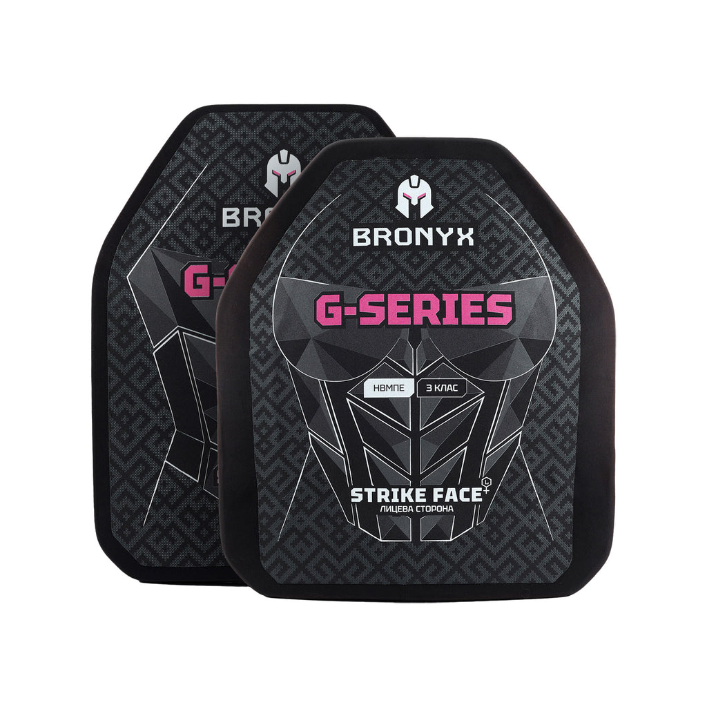 BRONYX комплект бронеплит (2 шт) G-Series (для жінок) 3-го класу розмір L