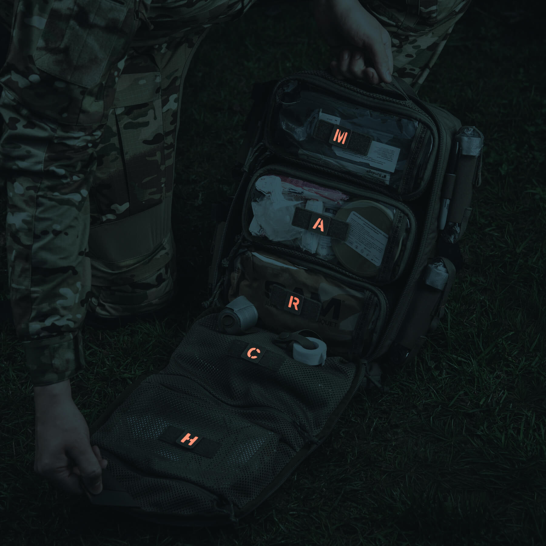 M-Tac нашивка MARCH Ranger Green/Red/GID