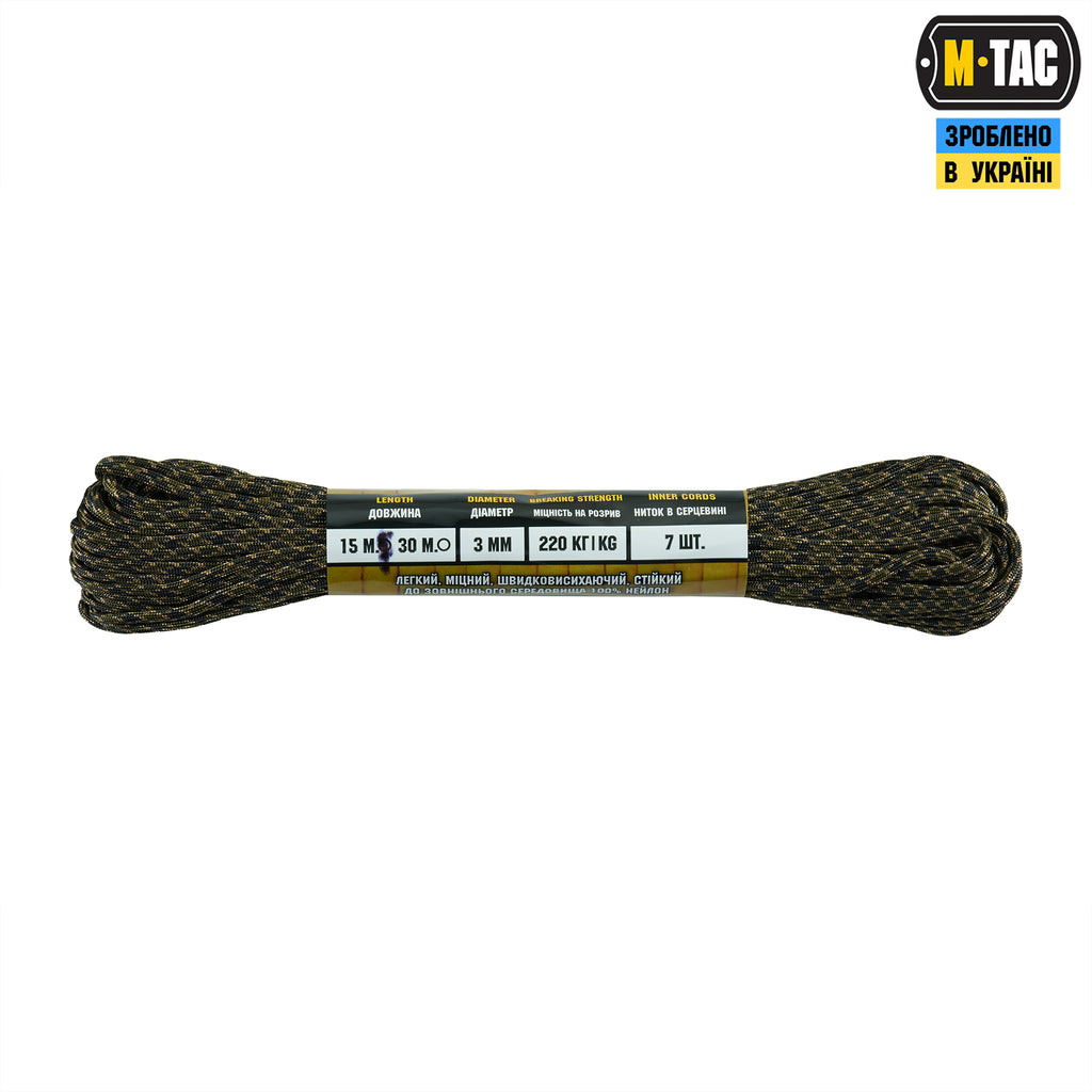 M-Tac паракорд 475 15m Tiger Stripe