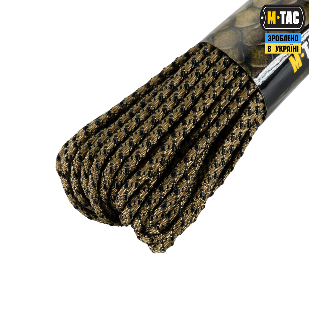 M-Tac паракорд Dragon Cord 15m Coyote/Black