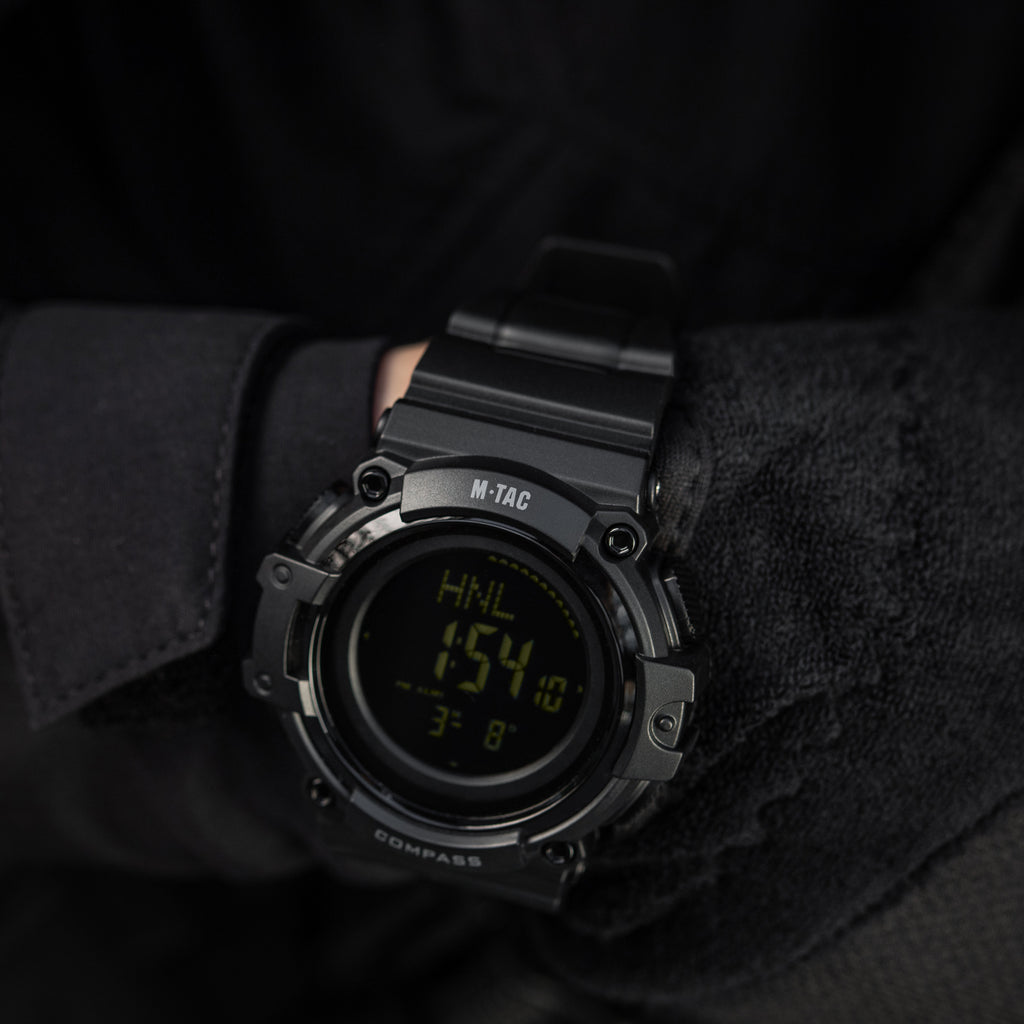 M-Tac годинник тактичний з компасом 2233 Black