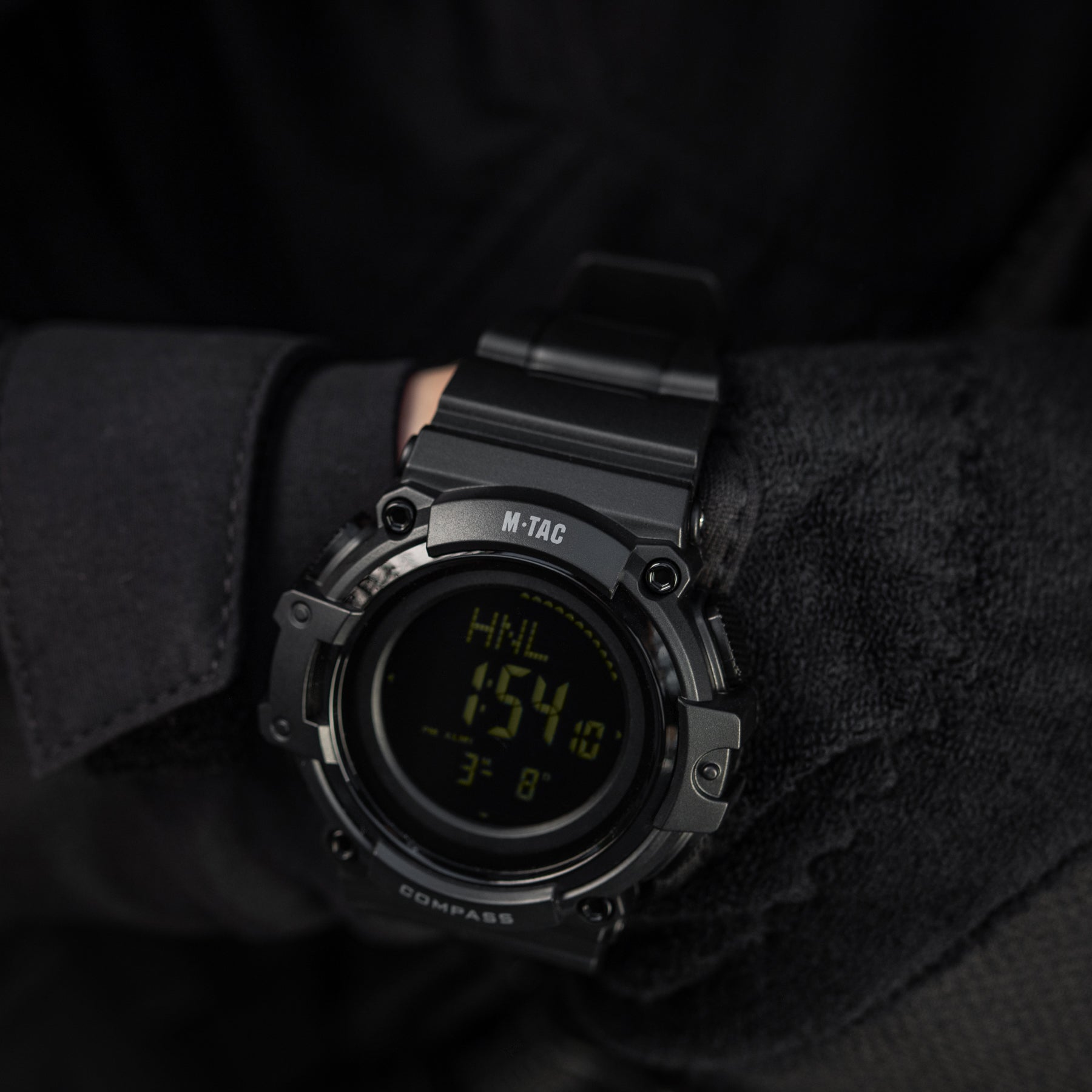 M-Tac годинник тактичний з компасом 2233 Black