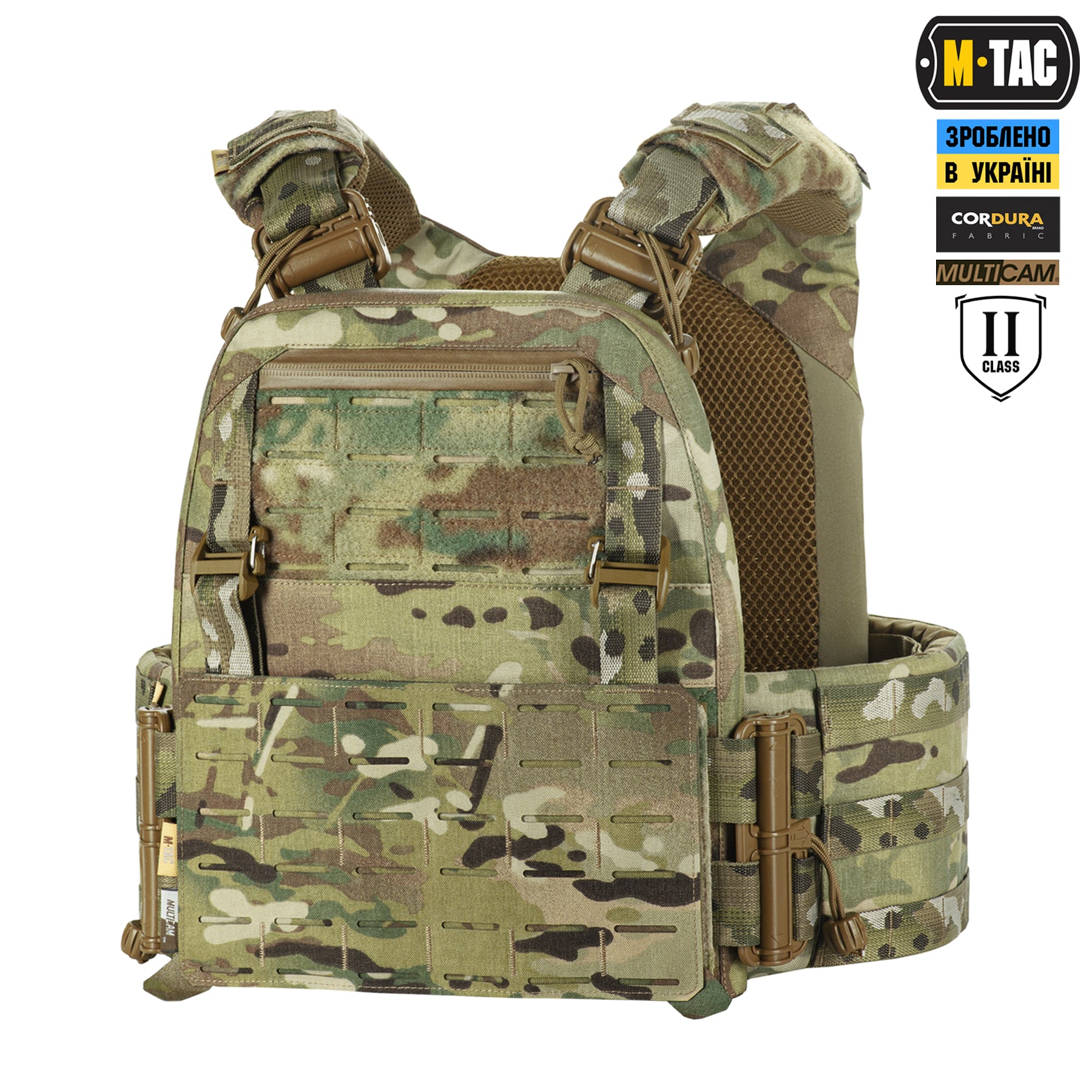 M-Tac плитоноска Cuirass FAST Elite Gen.II 2 клас захисту (розмір плити M) Multicam