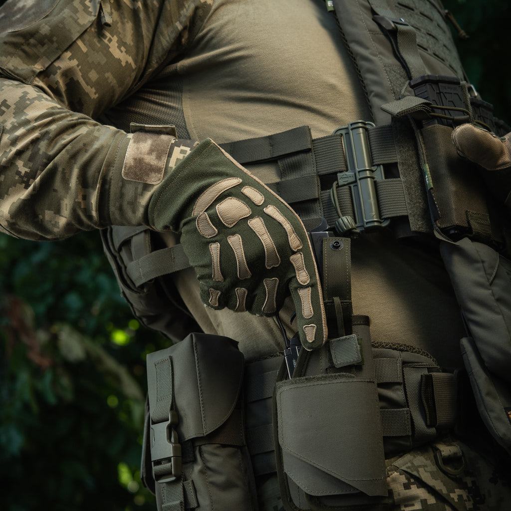 M-Tac рукавички Skeleton Olive/Coyote