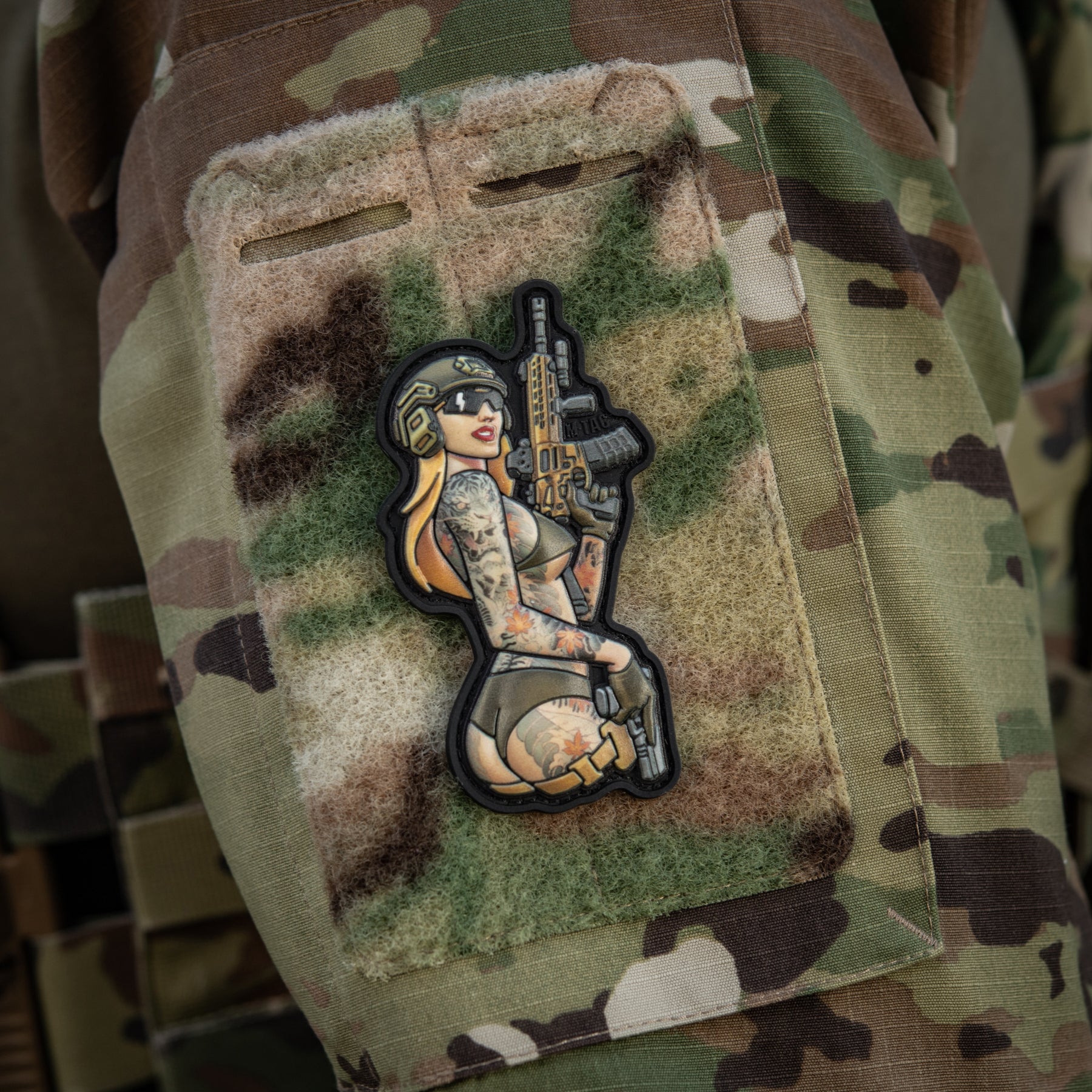 M-Tac нашивка Tactical girl №4 PVC tatoo Якудза