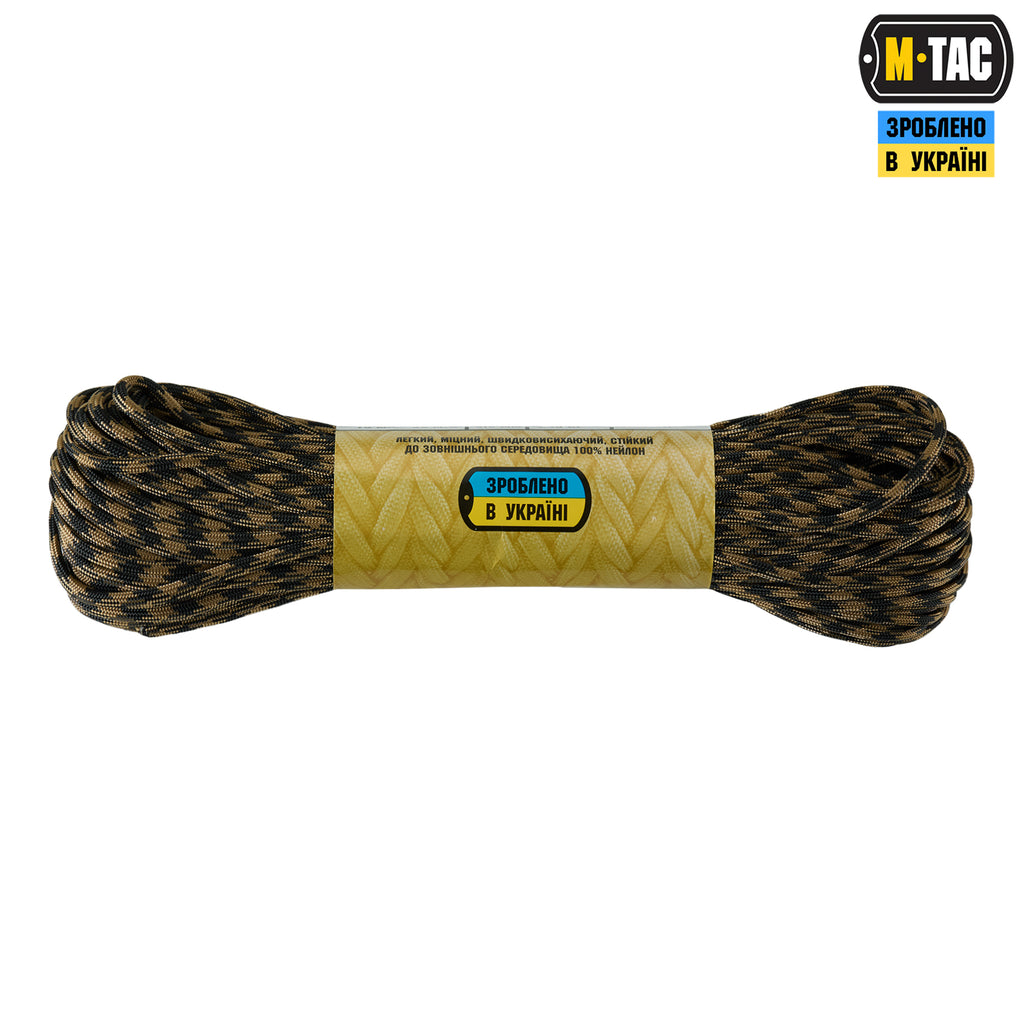 M-Tac паракорд 550 type III Black/Coyote 30м