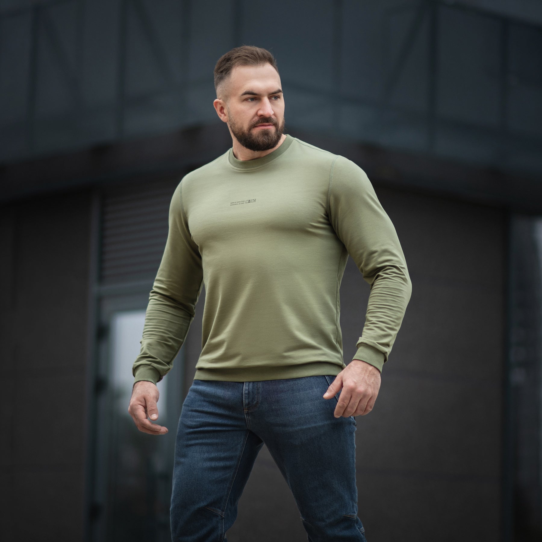 M-Tac світшот Born by Revolution Light Olive