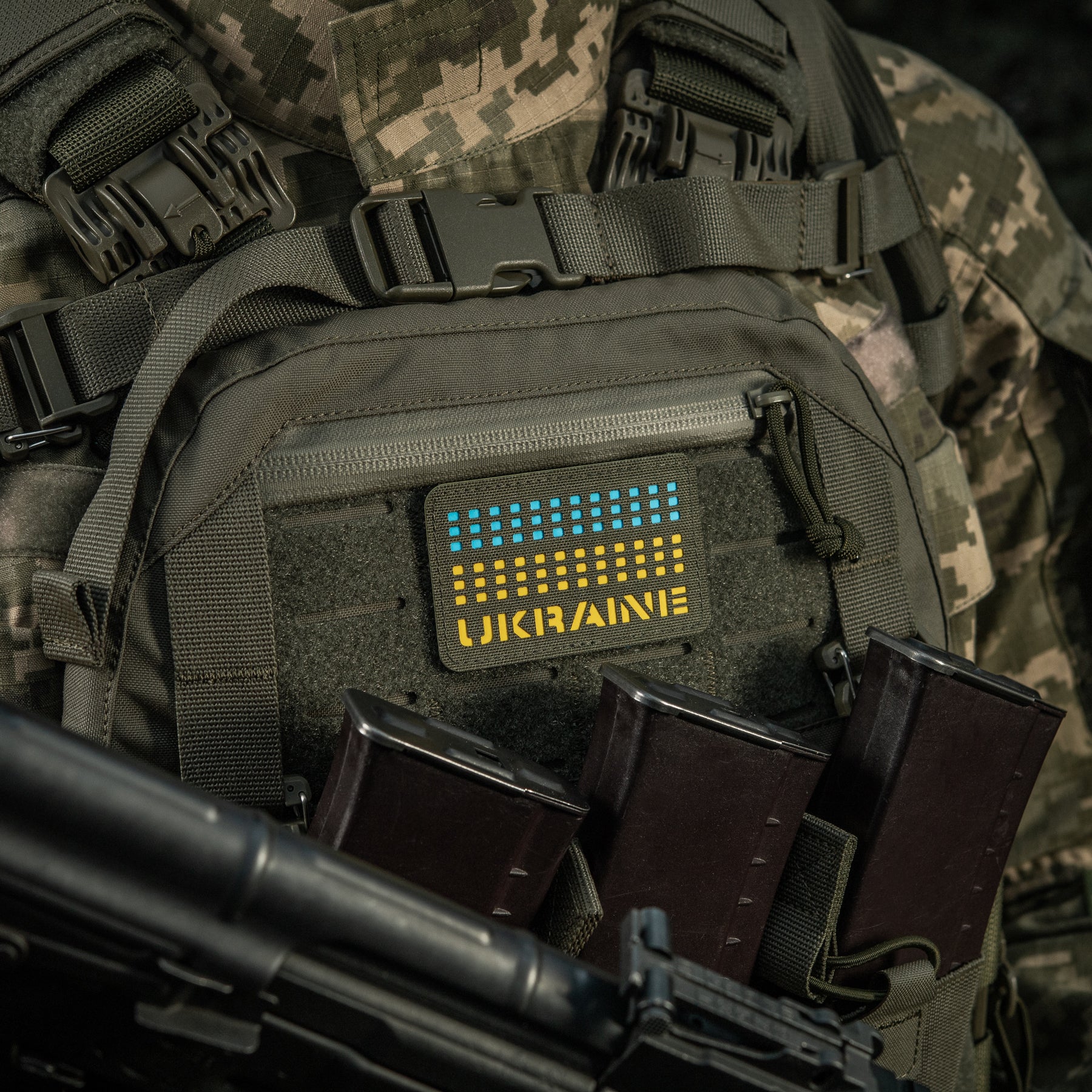 M-Tac нашивка Ukraine Laser Cut Ranger Green/Yellow/Blue/GID