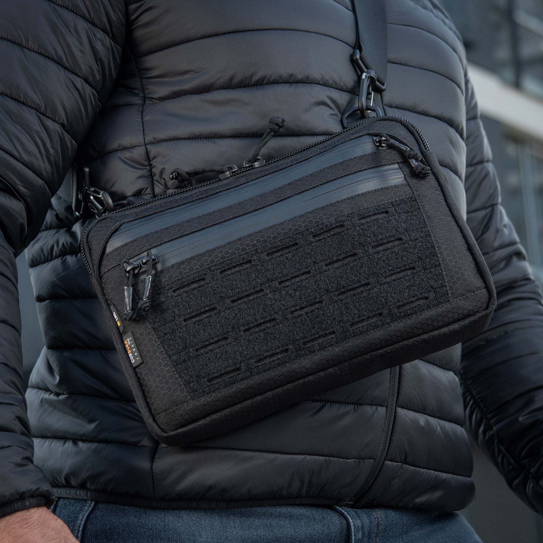 M-Tac сумка Admin Bag Medium Elite з липучкою Hex Black