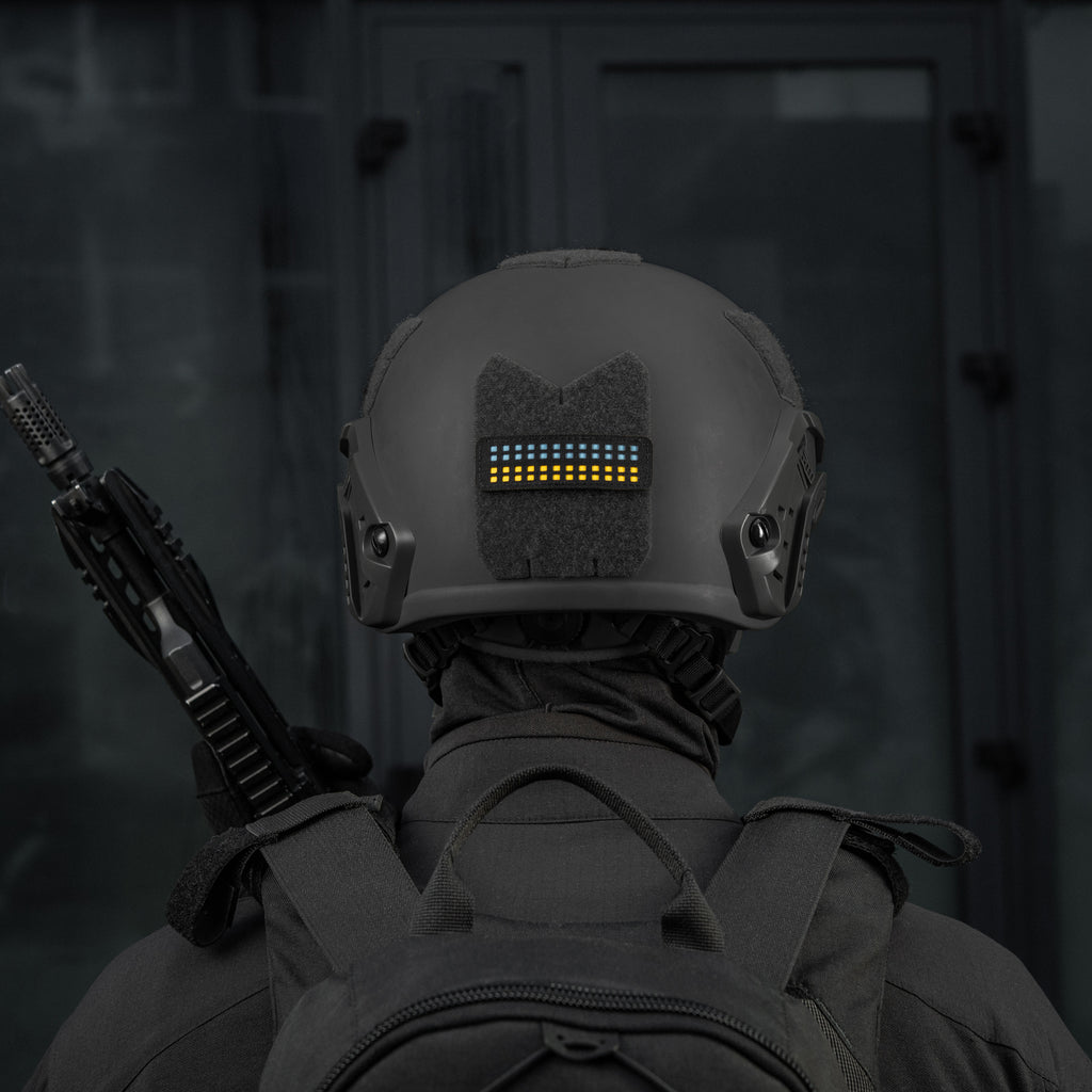 M-Tac нашивка прапор України 25х80 Laser Cut Black/Yellow/Blue/GID