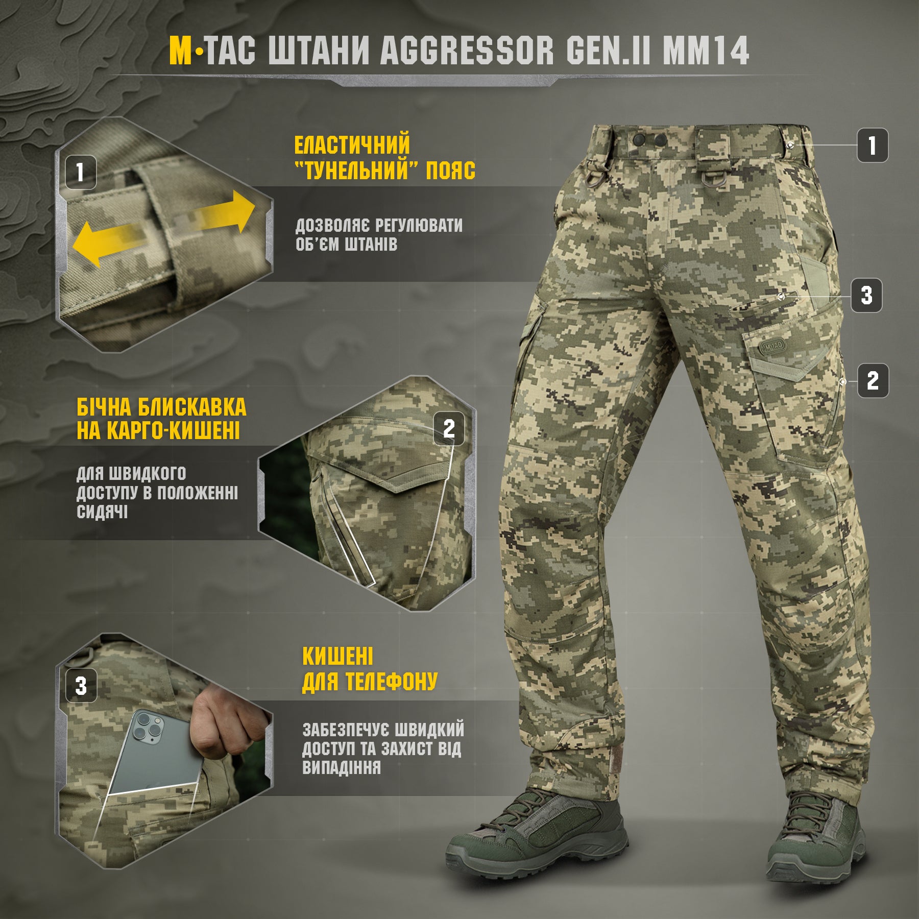 M-Tac штани Aggressor Gen.II MM14