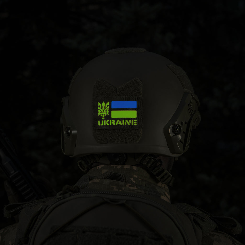 M-Tac нашивка Ukraine (с Тризубом) Laser Cut Ranger Green/Yellow/Blue/GID