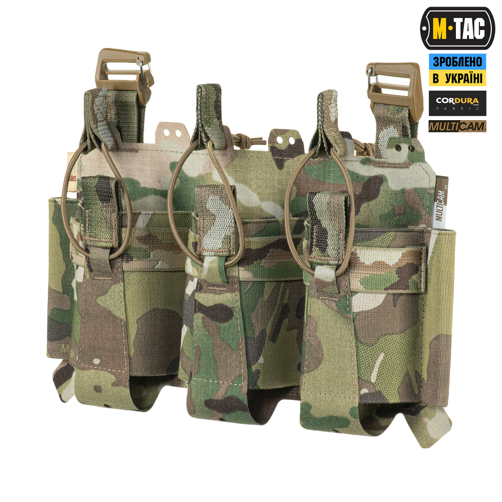 M-Tac передня панель для плитоноски Cuirass QRS на три магазина Multicam