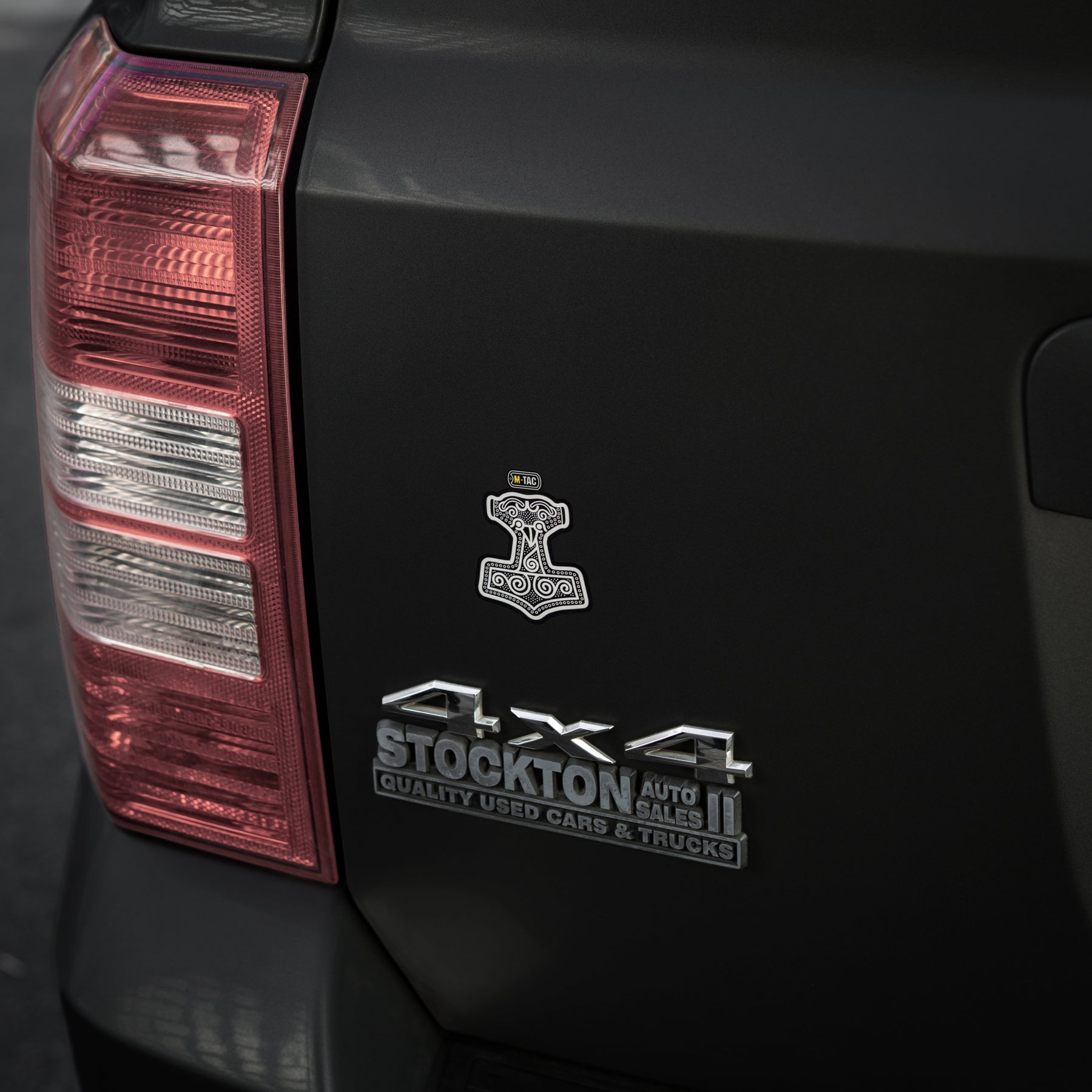 M-Tac наклейка Mjölnir Small світловідбиваюча Black
