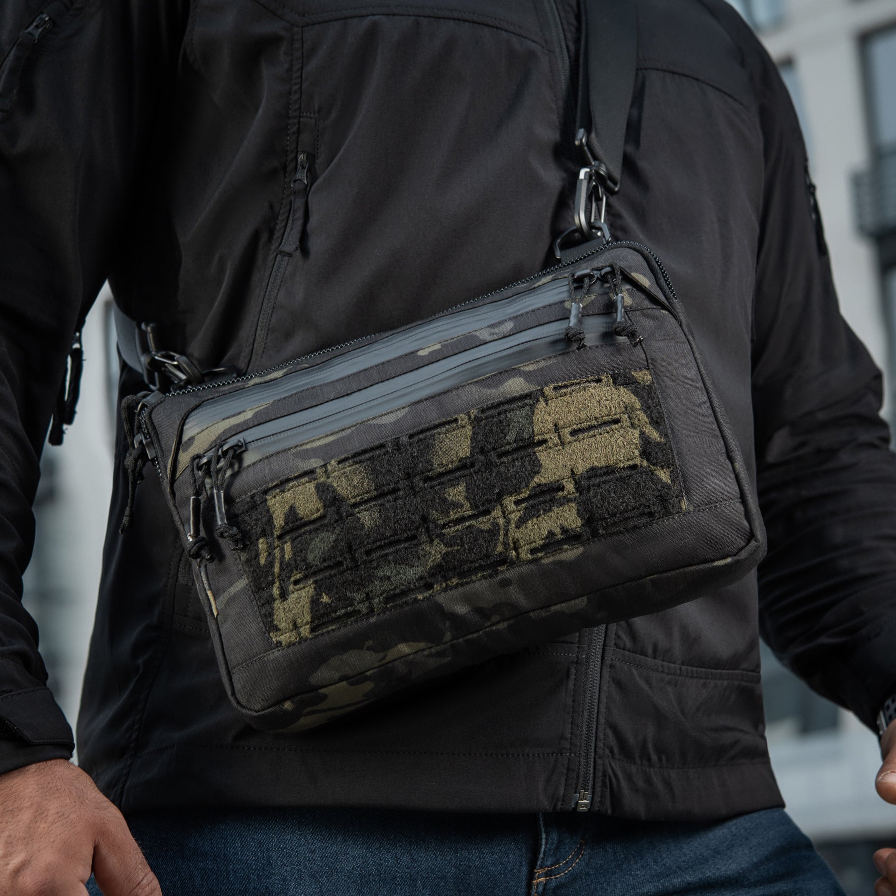 M-Tac сумка Admin Bag Medium Elite з липучкою Multicam Black/Black