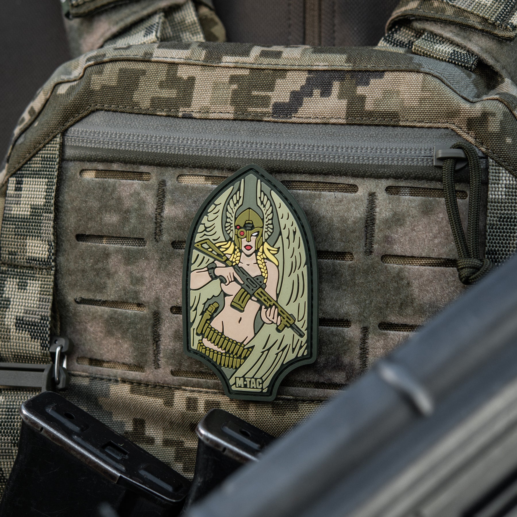 M-Tac нашивка Піка Валькірія PVC olive