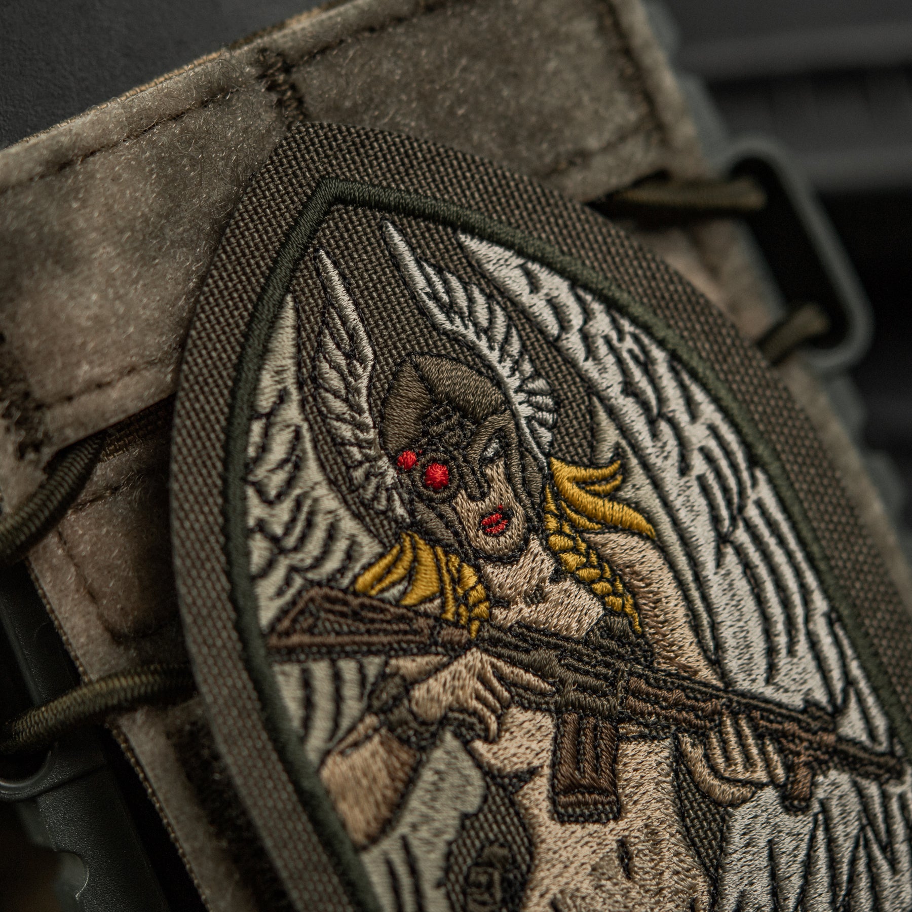 M-Tac нашивка Valkyrie (вишивка) Ranger Green