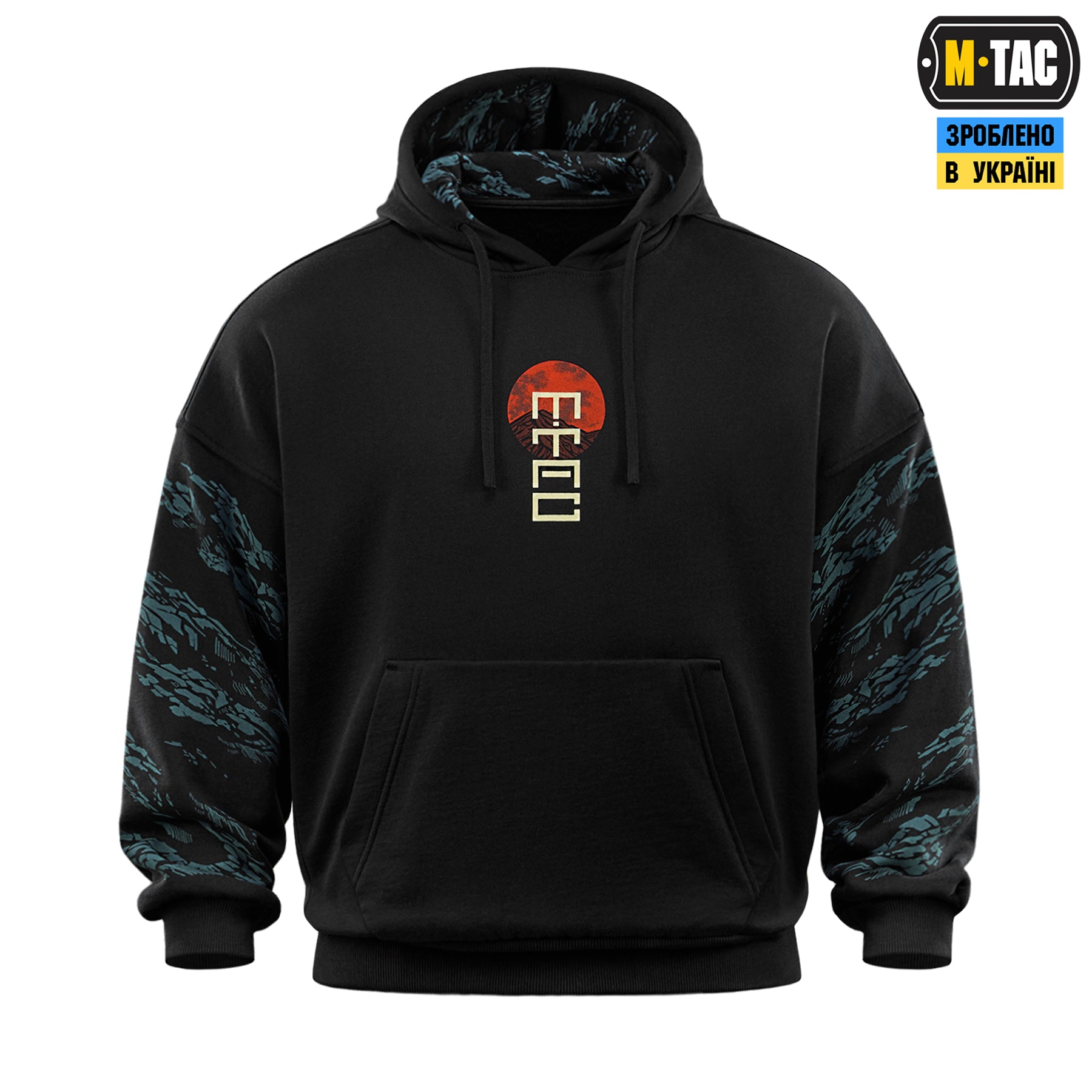 M-Tac кофта Hoodie Two samurai Oversize Cotton Hard Black