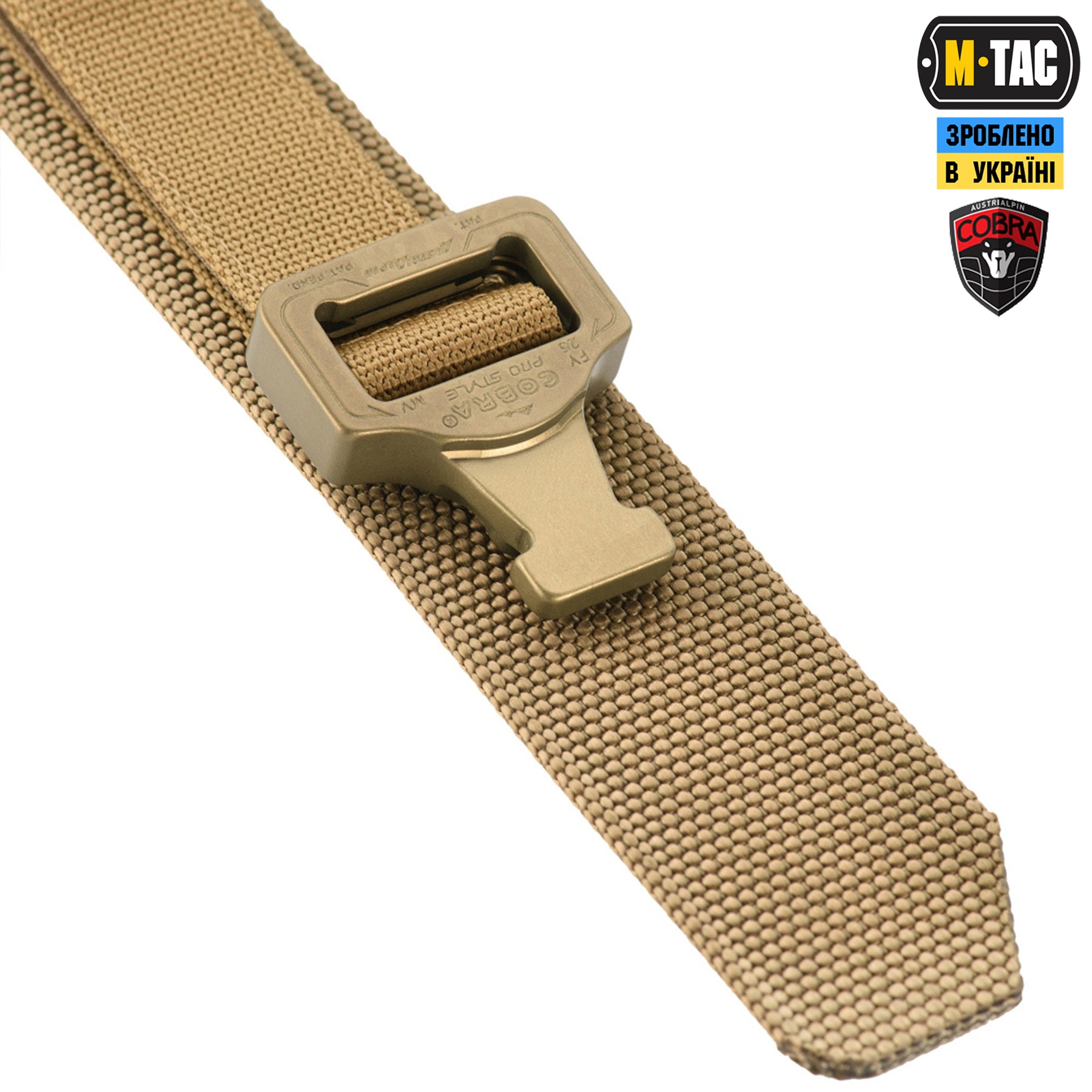 M-Tac ремінь Cobra Buckle Tactical Belt Coyote