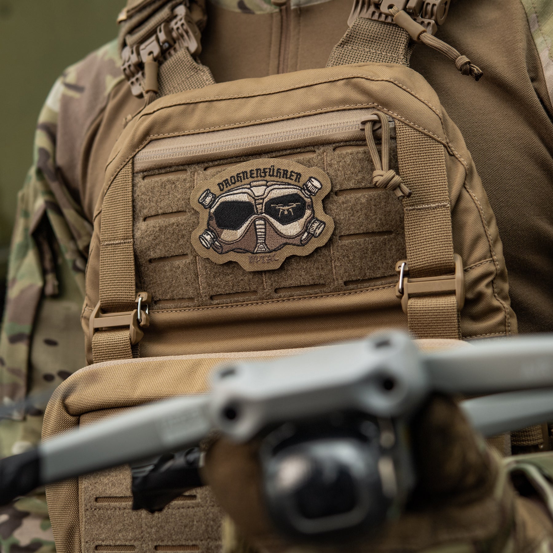 M-Tac нашивка Drohnenführer (вишивка) Coyote