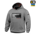 M-Tac кофта Hoodie Чорні Запорожці Cotton Hard Light Grey