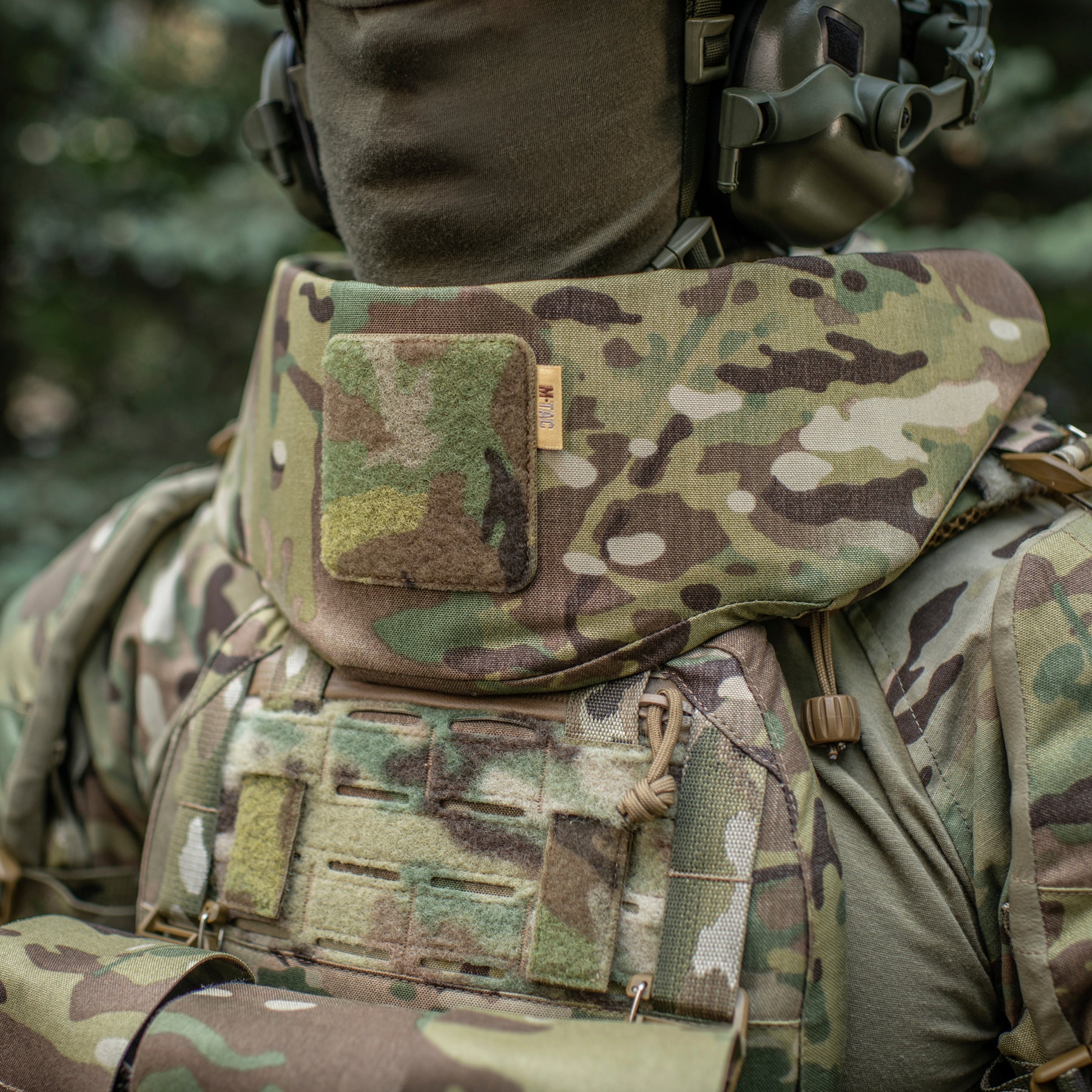 M-Tac Горжет сумісний з активними навушниками 1 клас захисту Elite Multicam