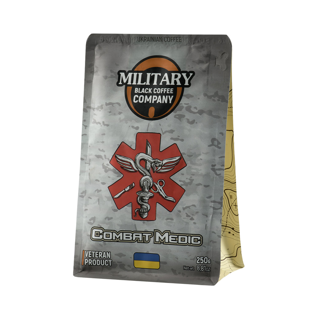 Military Black Coffee Company мелена Combat Medic-Бразилія сантос Арабіка
