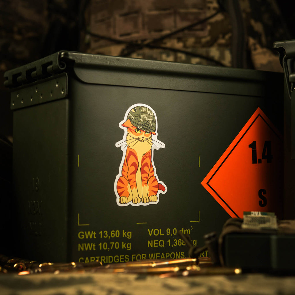 M-Tac наклейка Orange Cat