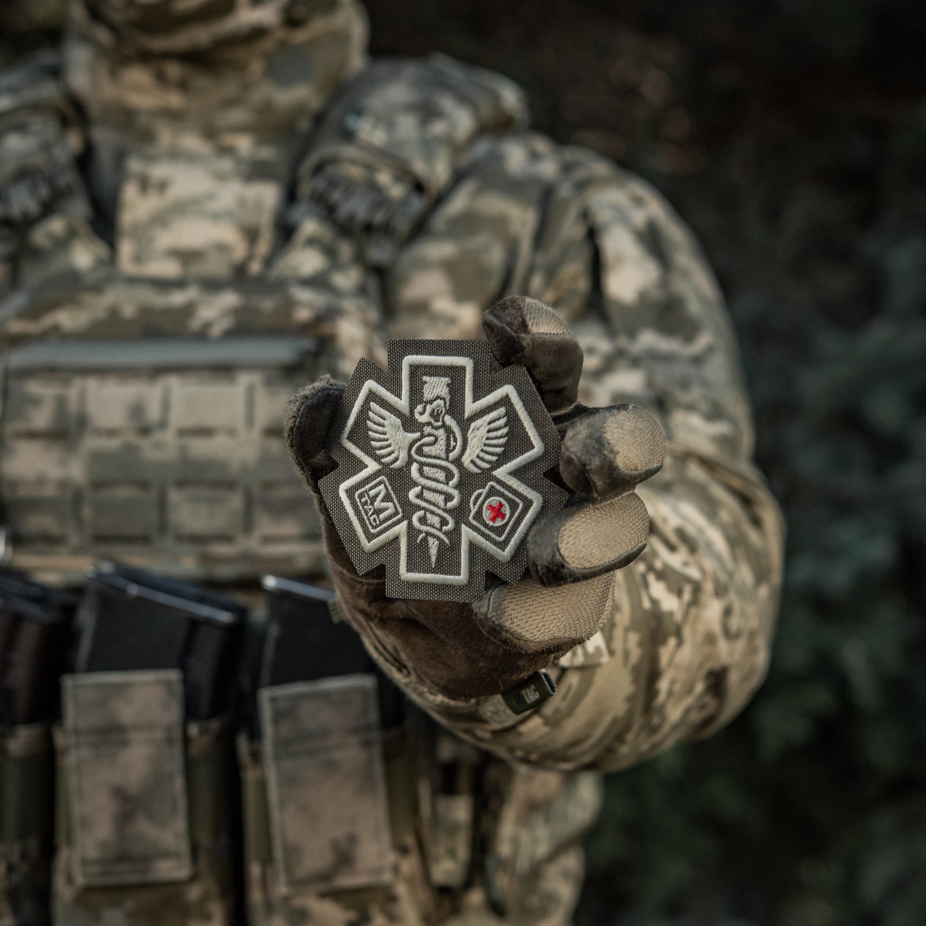 M-Tac нашивка Paramedic (вишивка) Ranger Green