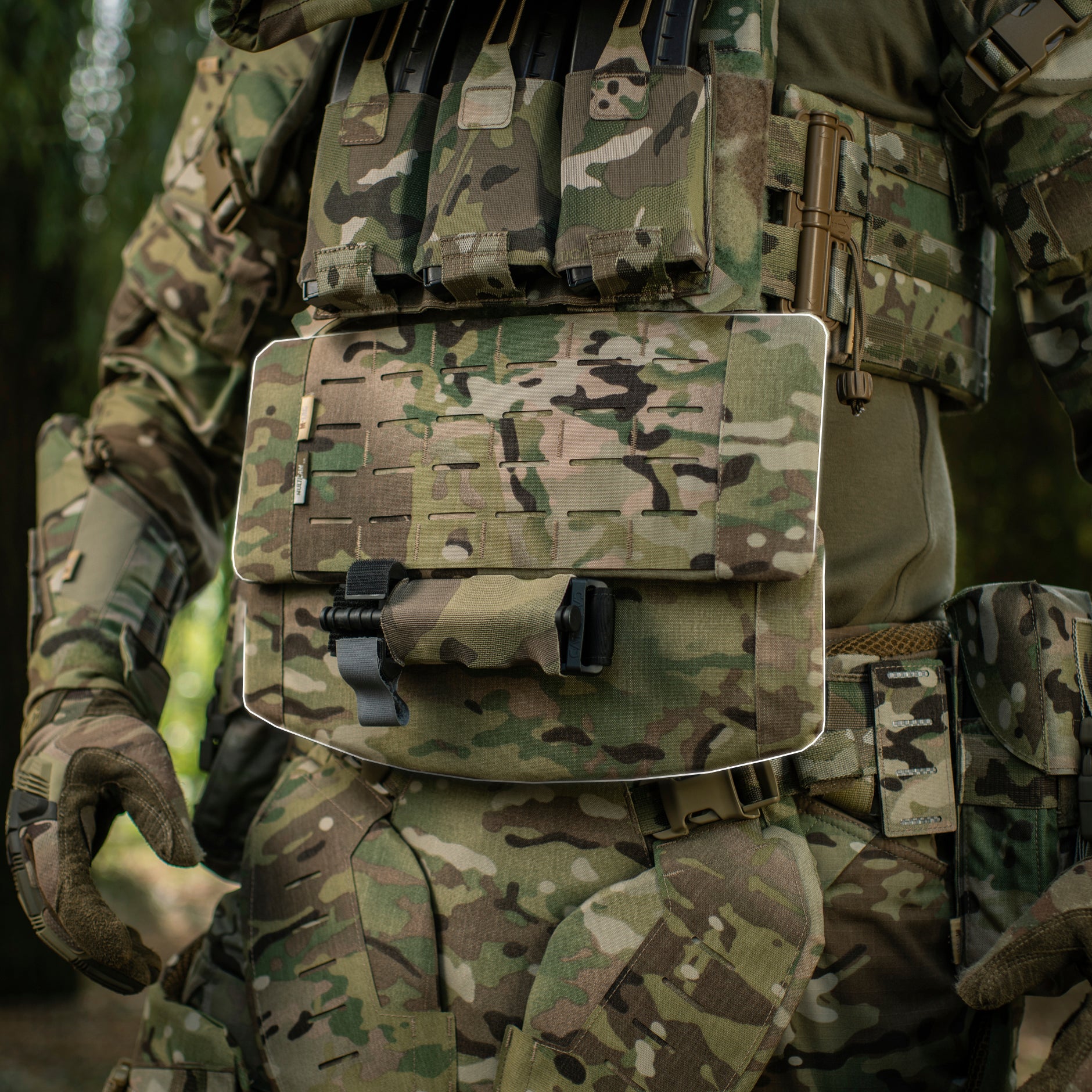 M-Tac захист живота з балістичним пакетом 1 клас захисту Laser Cut Multicam