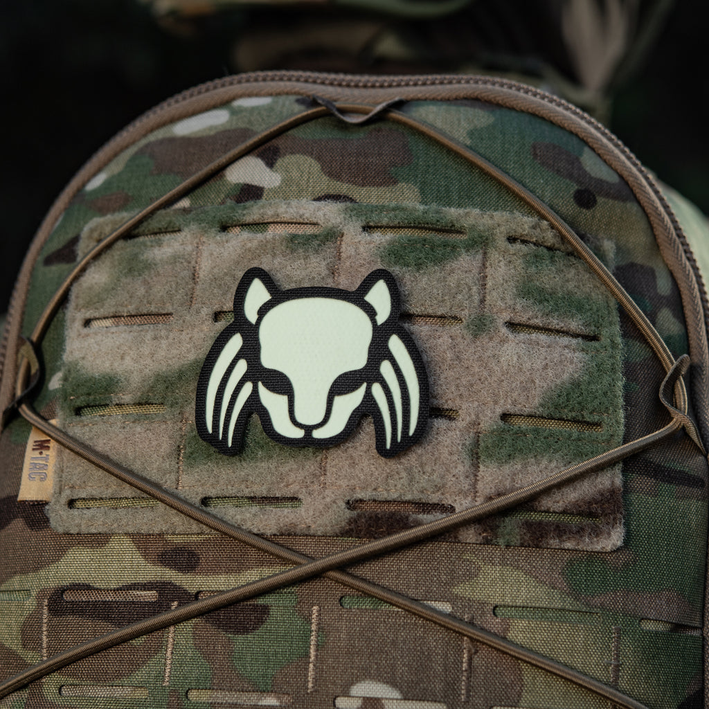 M-Tac нашивка Cat Predator Black/GID