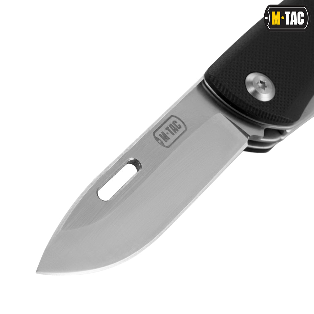 M-Tac ніж складаний Type 9 (6 інструментів) Black/Steel