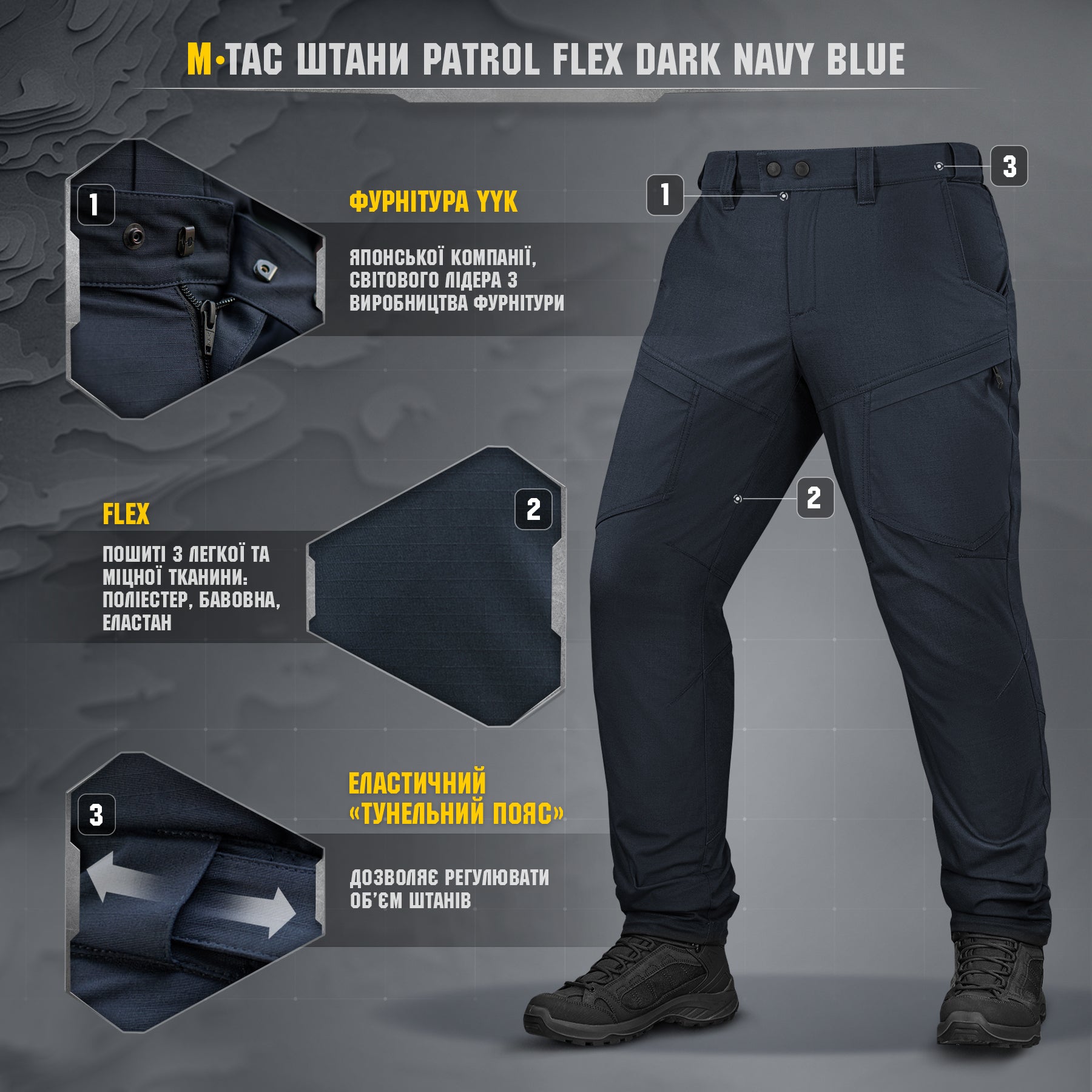 M-Tac штани Patrol Flex Dark Navy Blue
