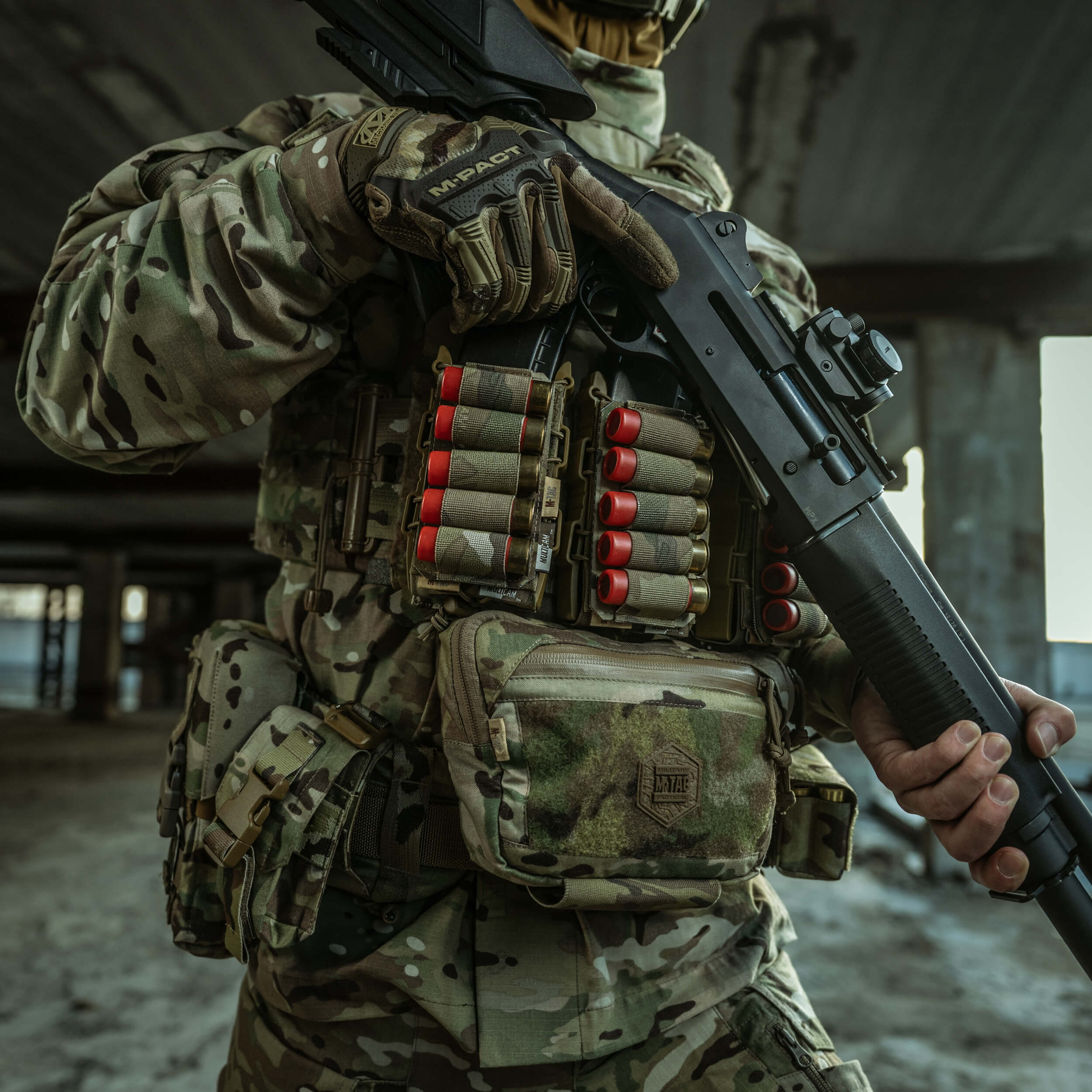 M-Tac Патронташ на липучці для набоїв 12 калібру Multicam