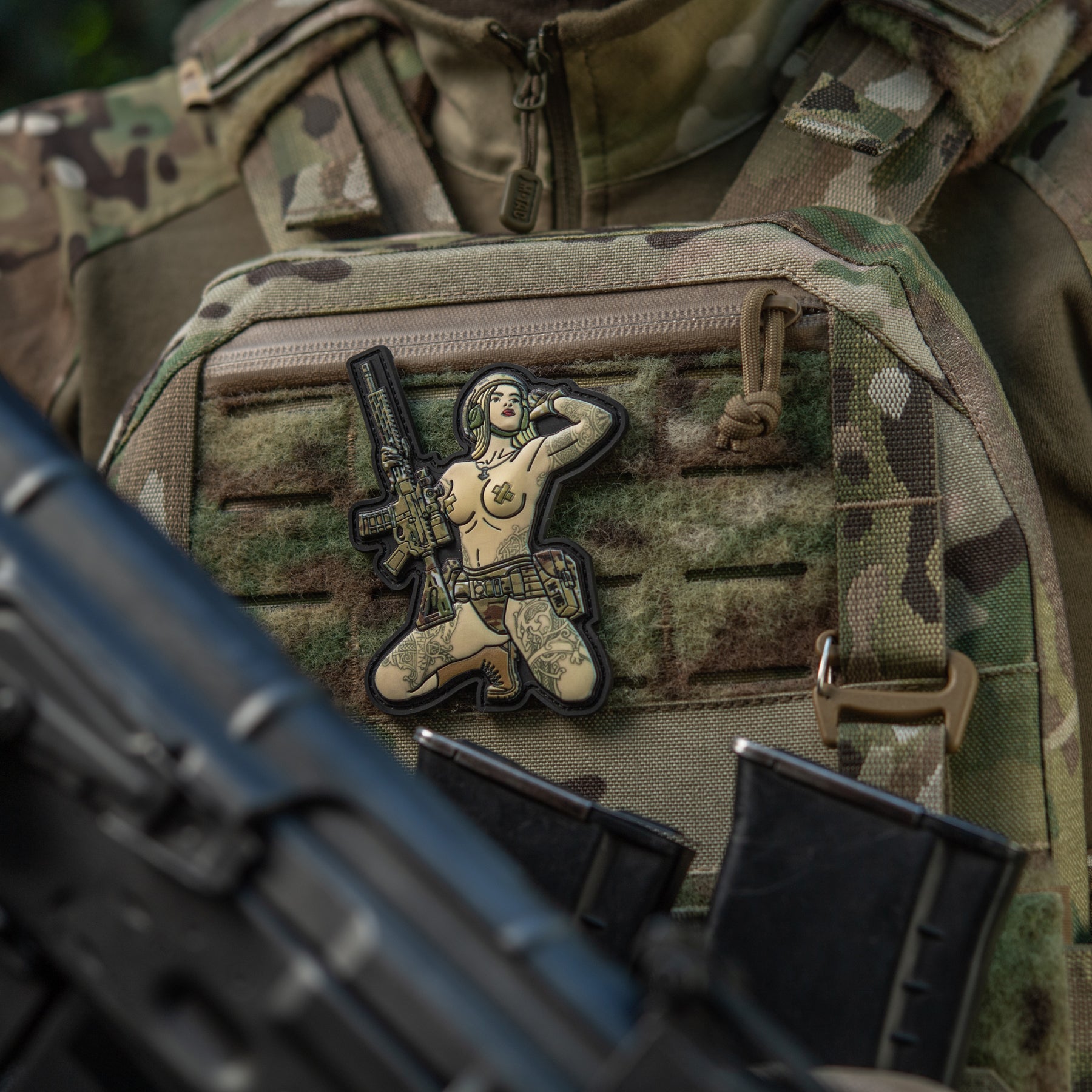 M-Tac нашивка Tactical girl Skandinavik with Mjöllnir PVC MC