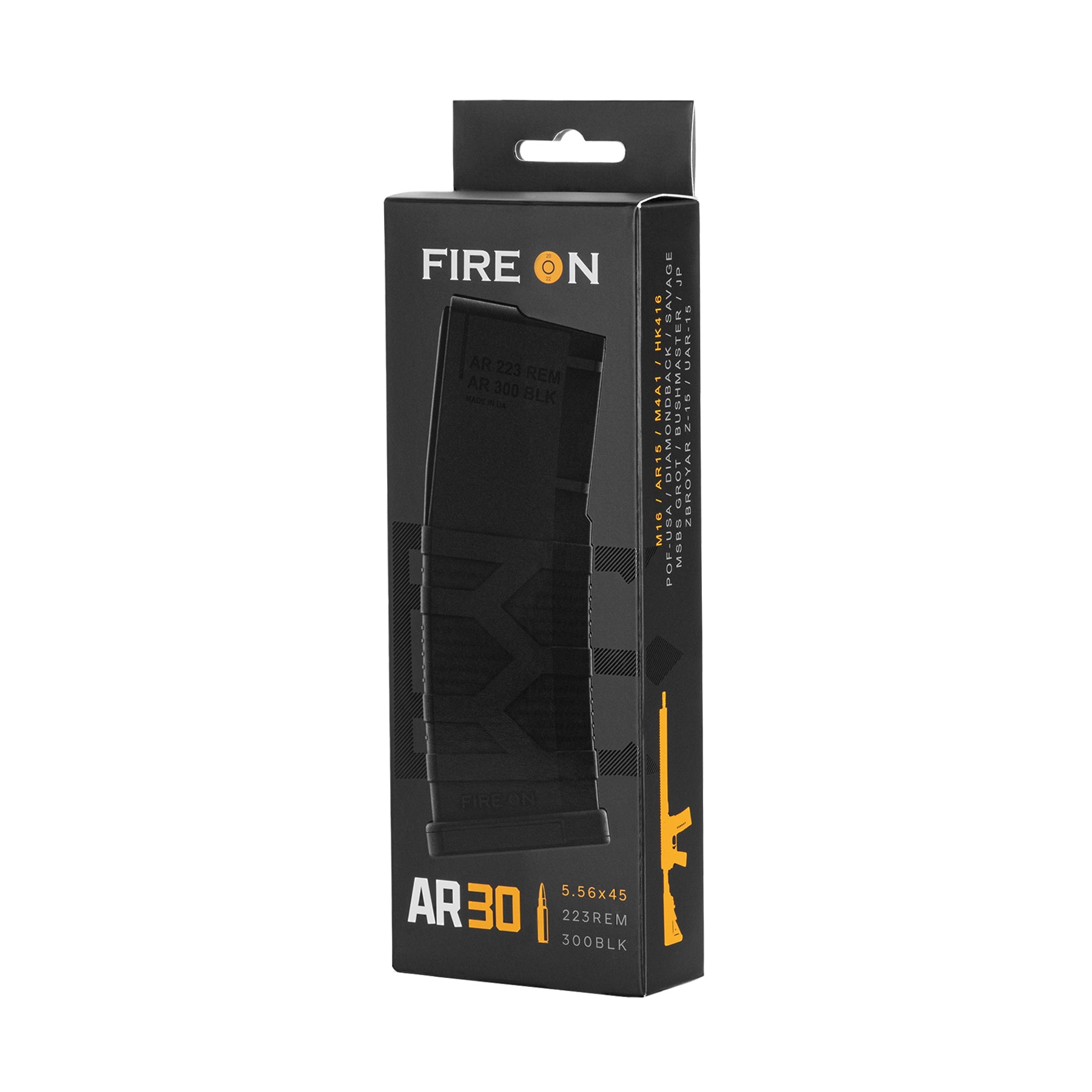 Fire On Магазин для АR .223 на 30 набоїв Black