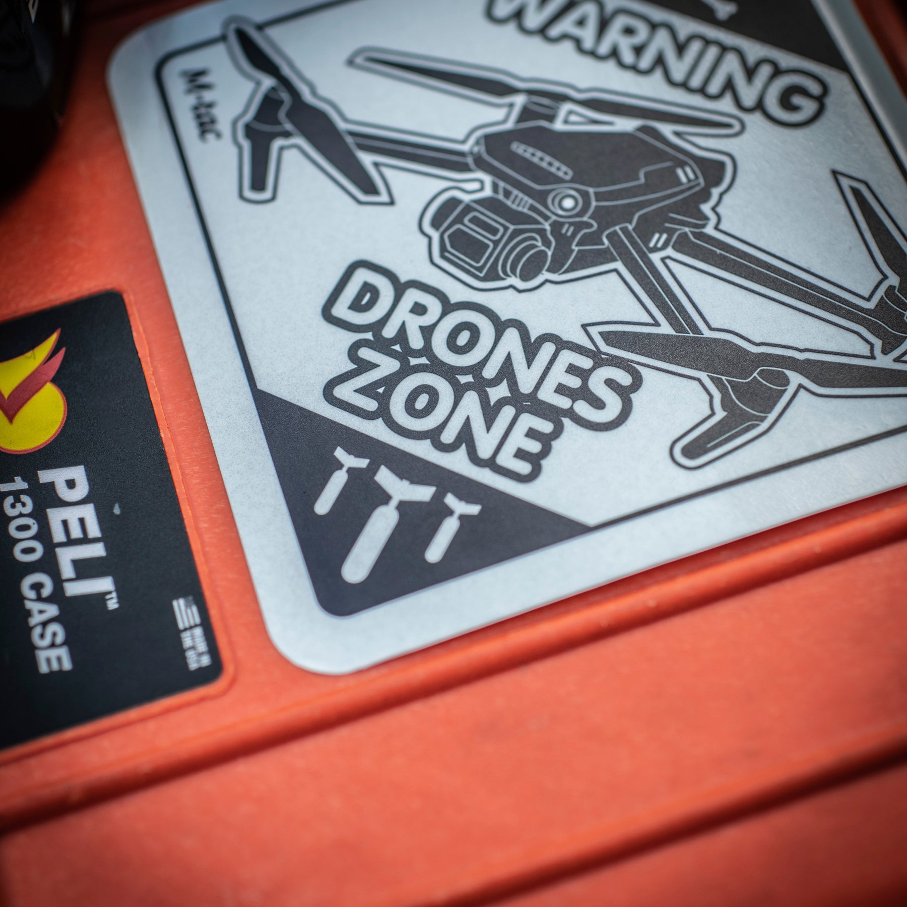 M-Tac наклейка Drones Zone світловідбиваюча Large Black