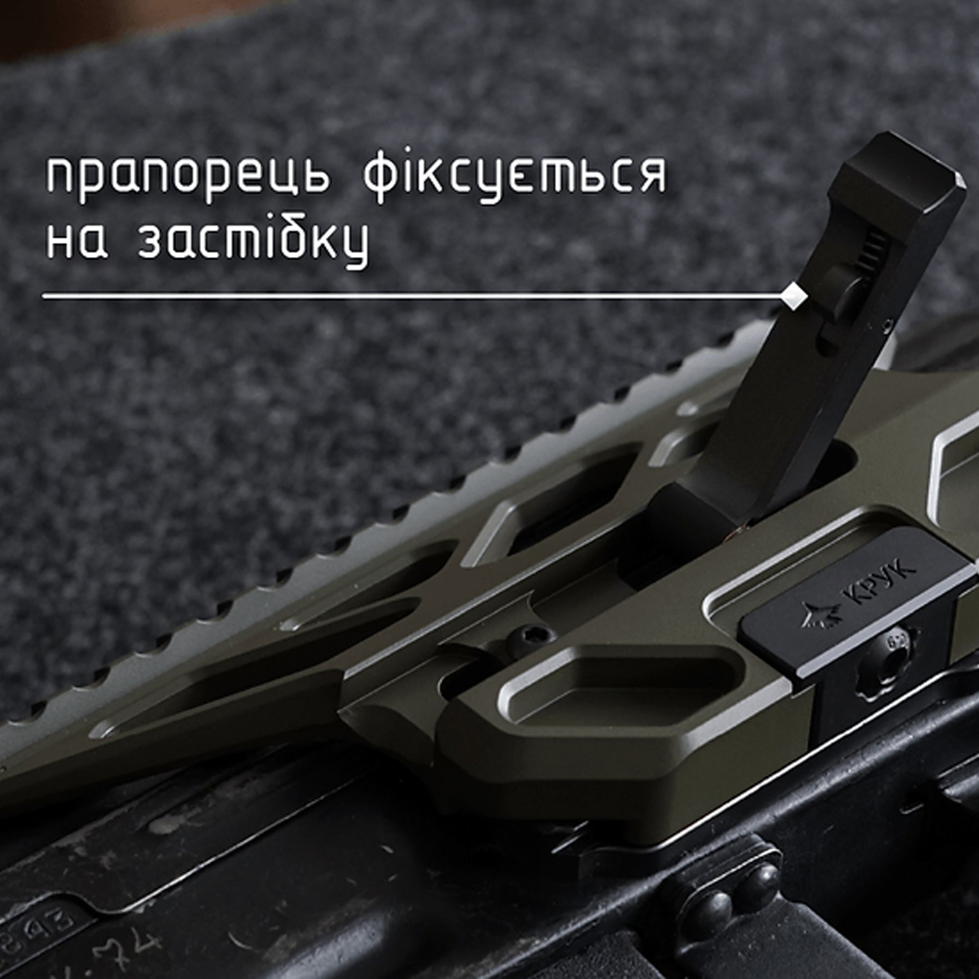 Крук RIS боковий кронштейн швидкозємний для АКМ/АК-74 Coyot