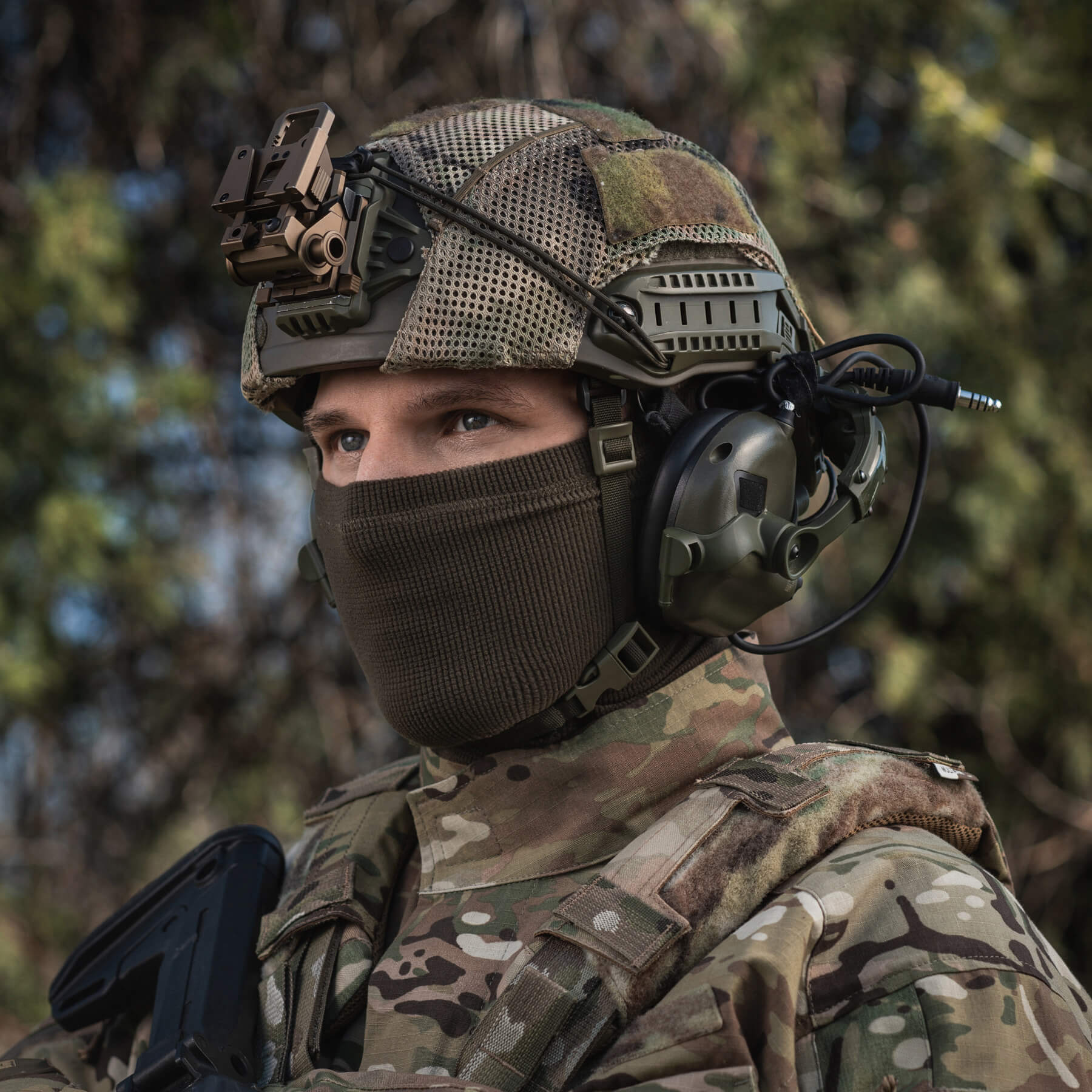 M-Tac шарф-труба довгий мікрофліс ріп-стоп Dark Olive