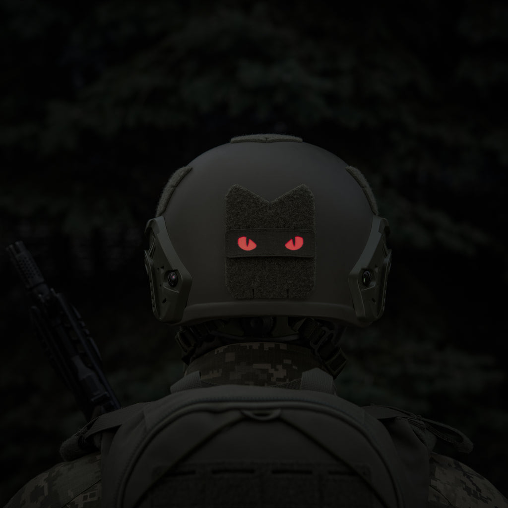 M-Tac нашивка Cat Eyes Laser Cut Ranger Green/Red/GID