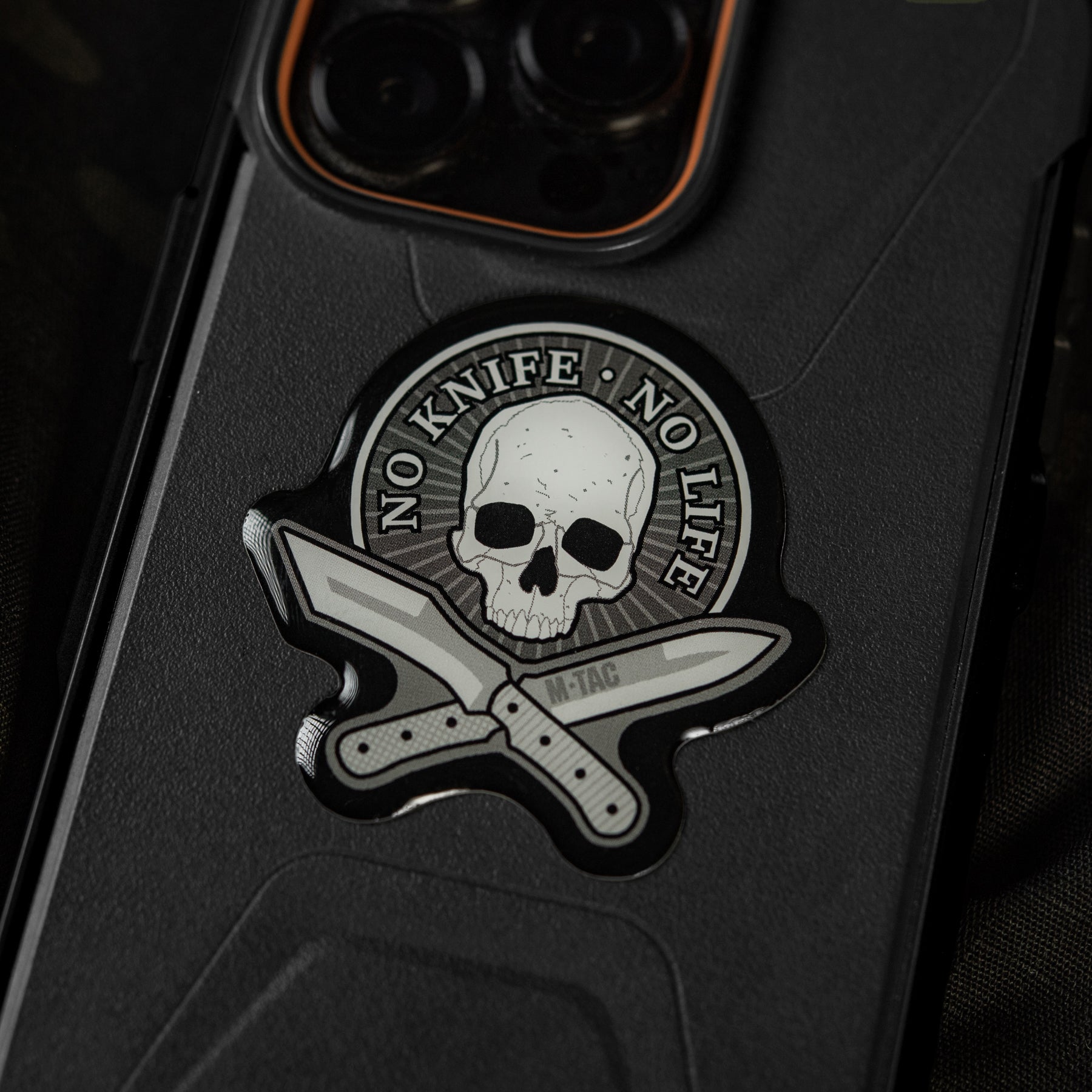 M-Tac наклейка обємна No Knife - No Life