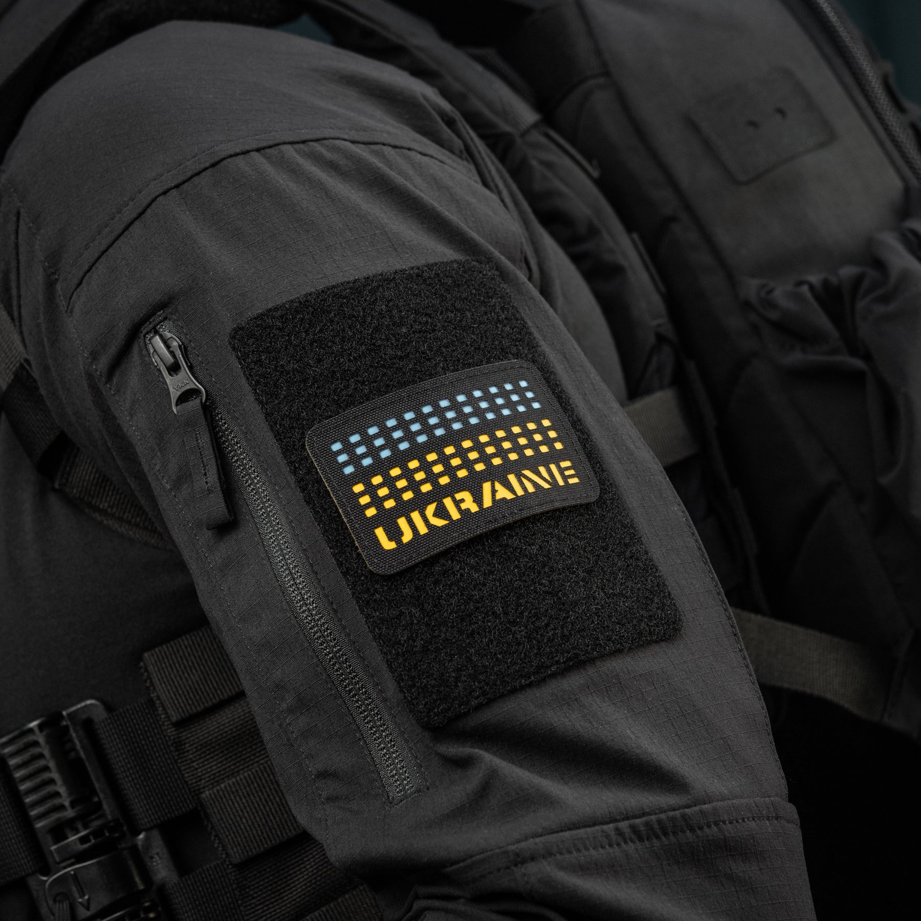 M-Tac нашивка Ukraine Laser Cut Black/Yellow/Blue/GID