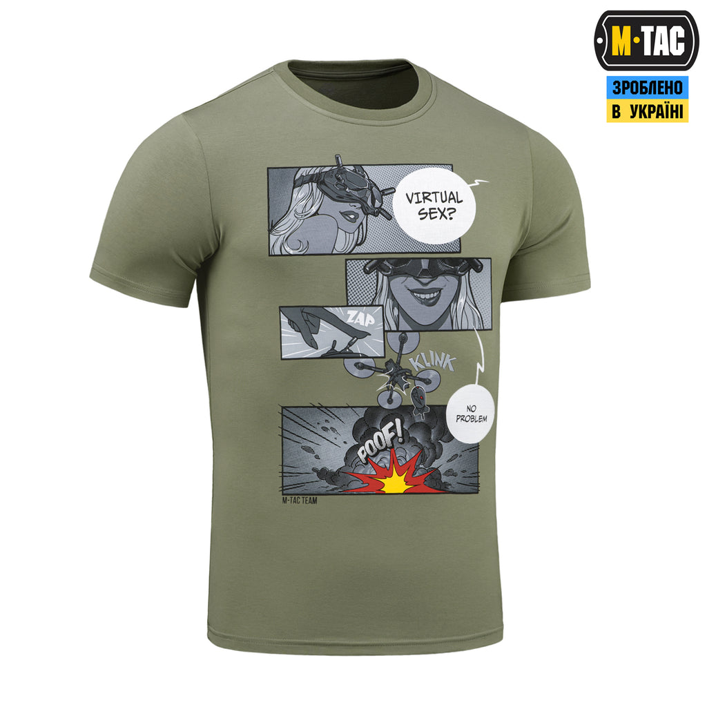 M-Tac футболка Comics Drone Girl Light Olive