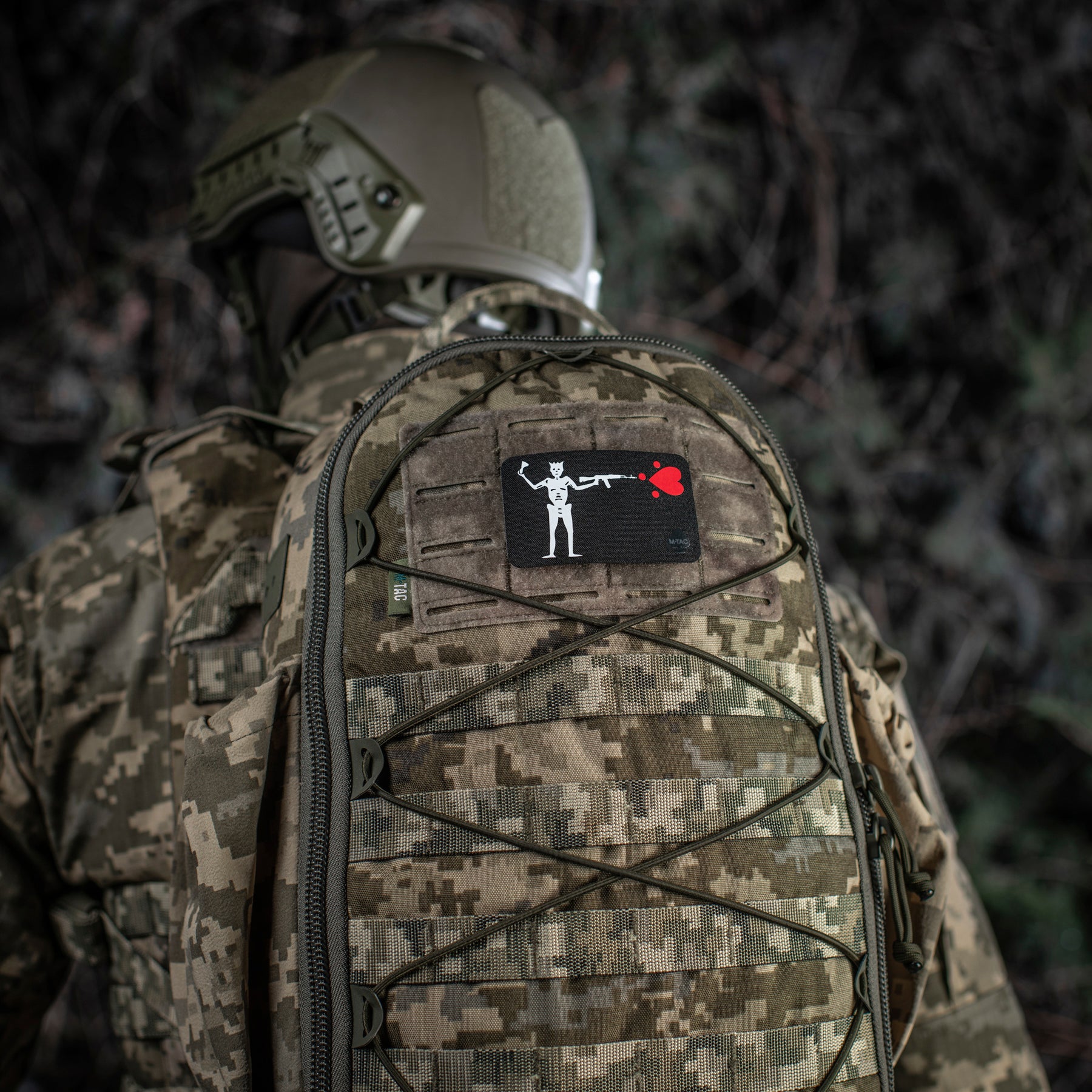 M-Tac нашивка прапор Чорна Борода АК-74 Black