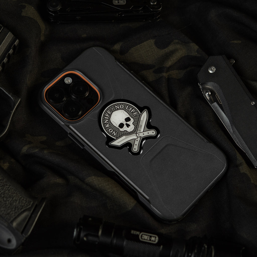 M-Tac наклейка обємна No Knife - No Life