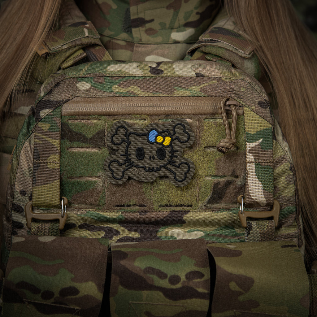 M-Tac нашивка KITTY контур (вишивка) Ranger Green