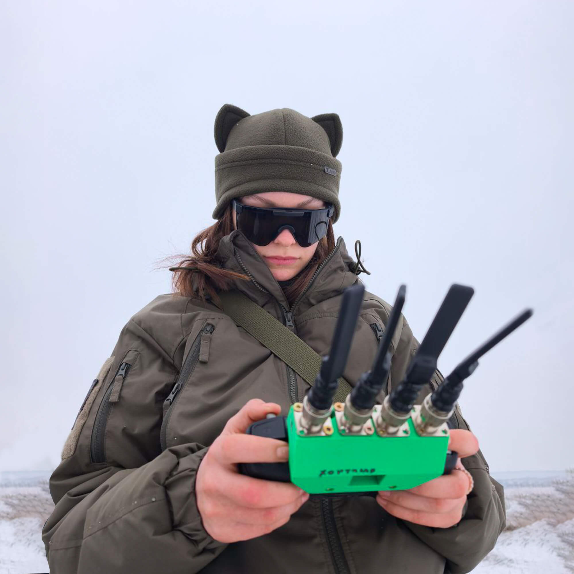 TUR Gear вухата шапка фліс Ranger Green