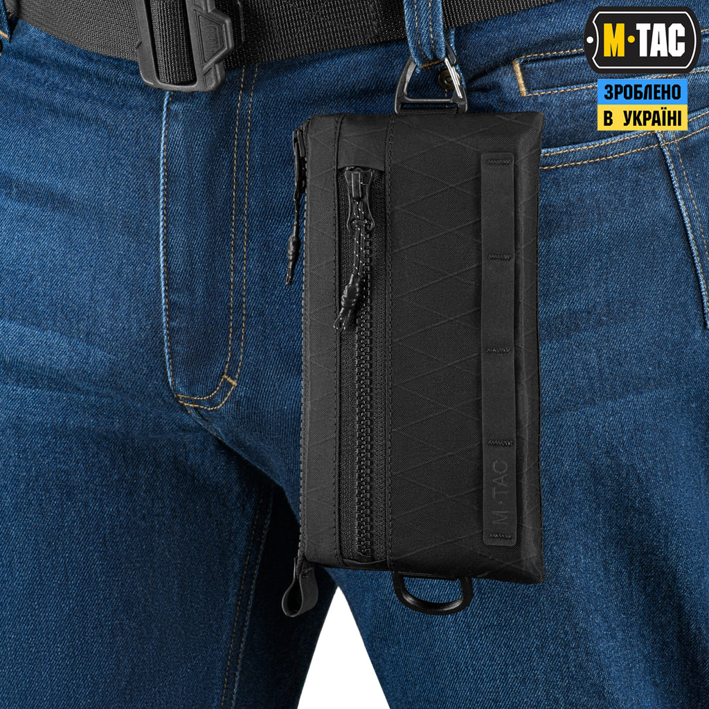 M-Tac гаманець горизонтальний з карабіном X-PAC Elite Black
