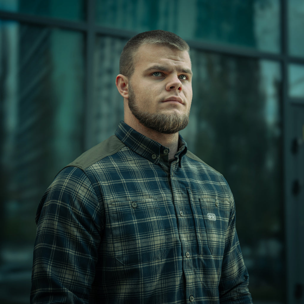M-Tac сорочка Redneck Shirt Olive/Navy Blue